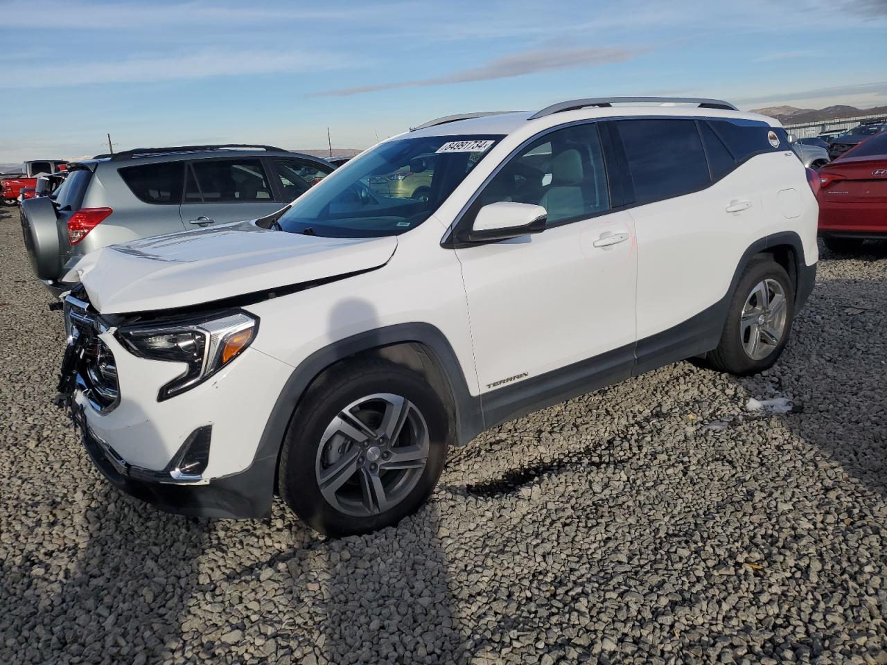 2020 Gmc Terrain Slt White vin: 3GKALVEV8LL131346