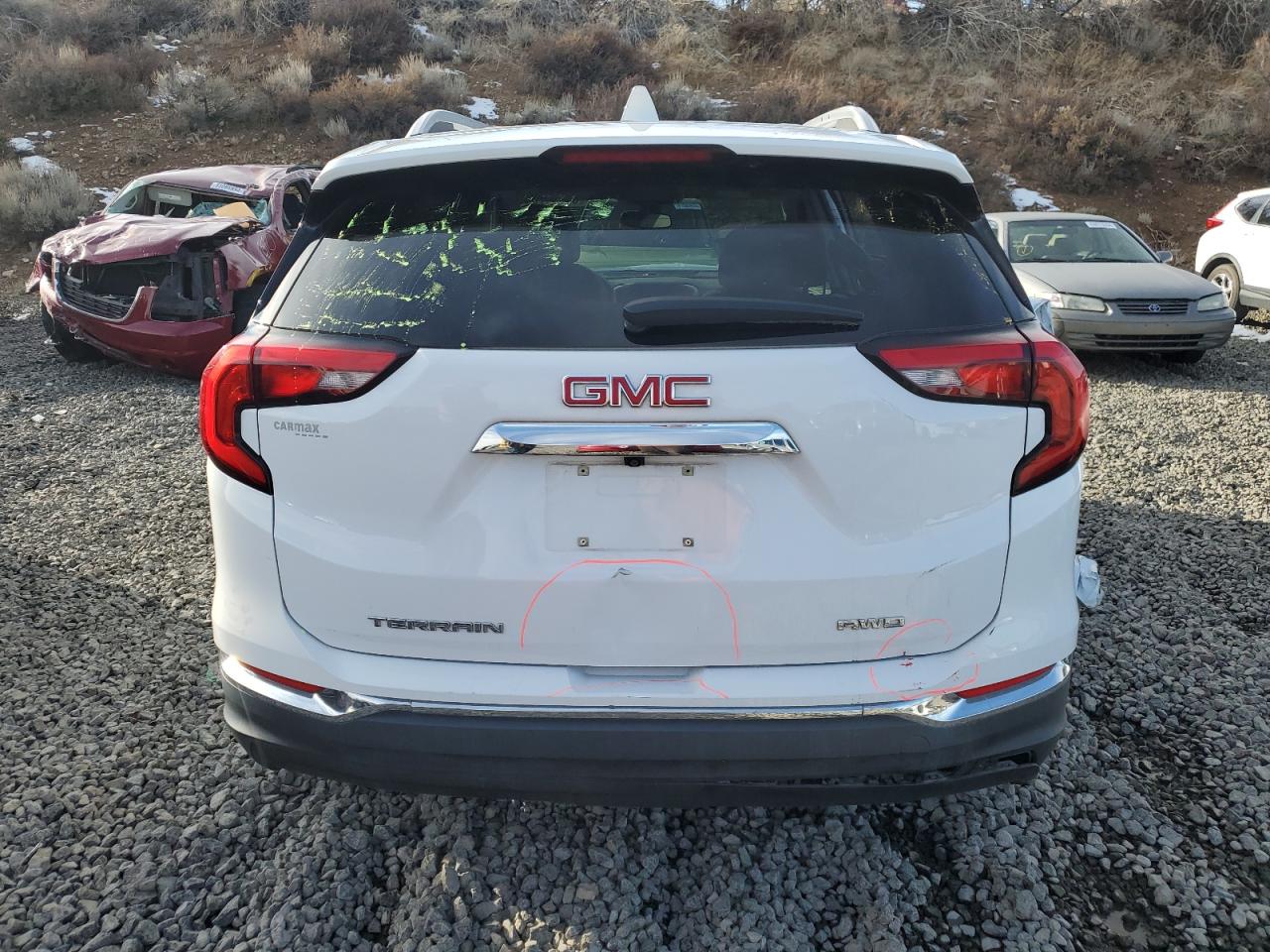 2020 Gmc Terrain Slt White vin: 3GKALVEV8LL131346