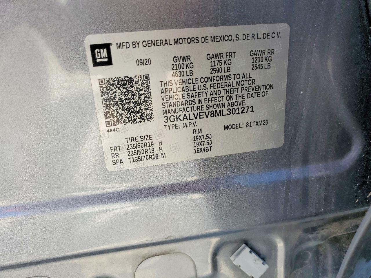 2021 Gmc Terrain Slt Gray vin: 3GKALVEV8ML301271