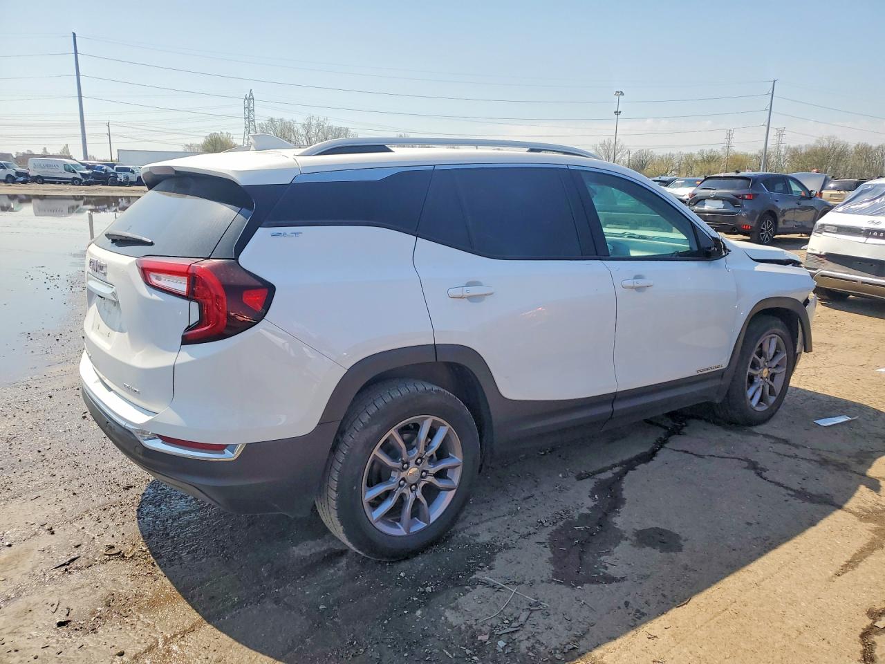 2022 Gmc Terrain Slt White vin: 3GKALVEV8NL158887