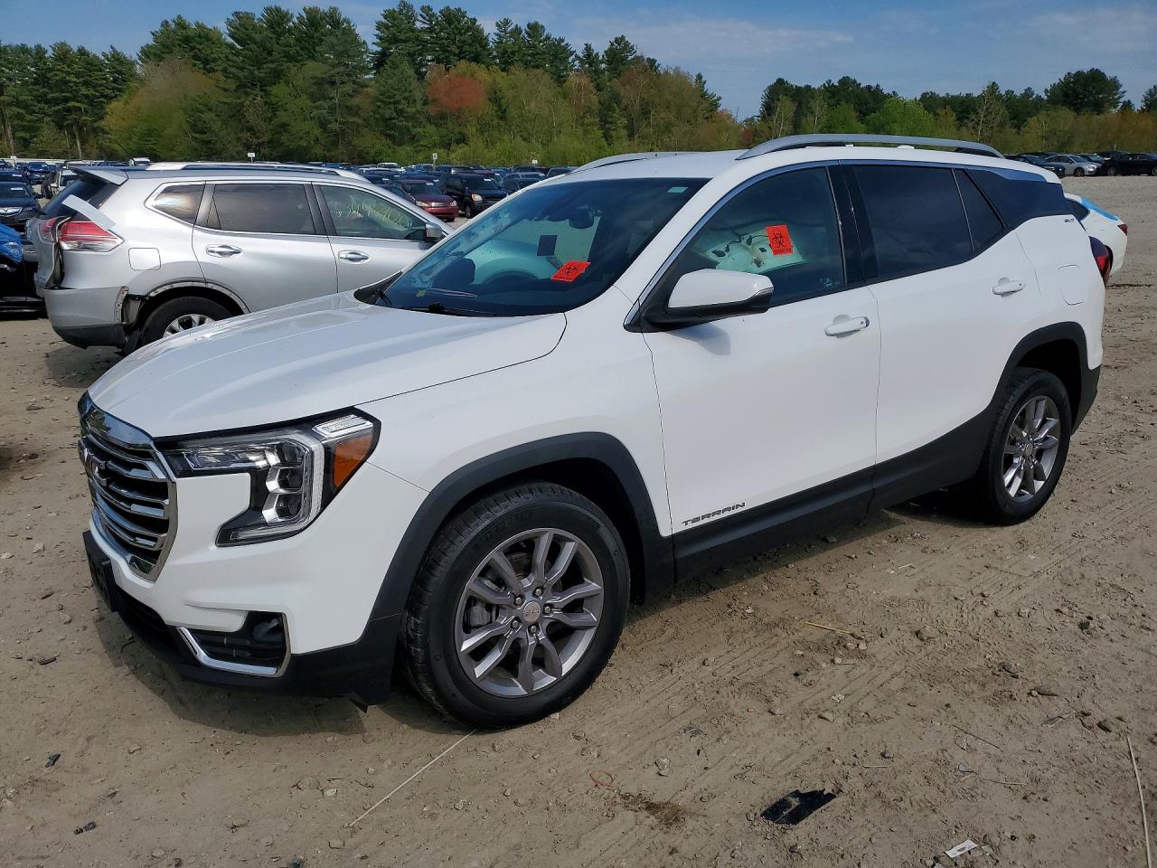2022 Gmc Terrain Slt White vin: 3GKALVEVXNL158048