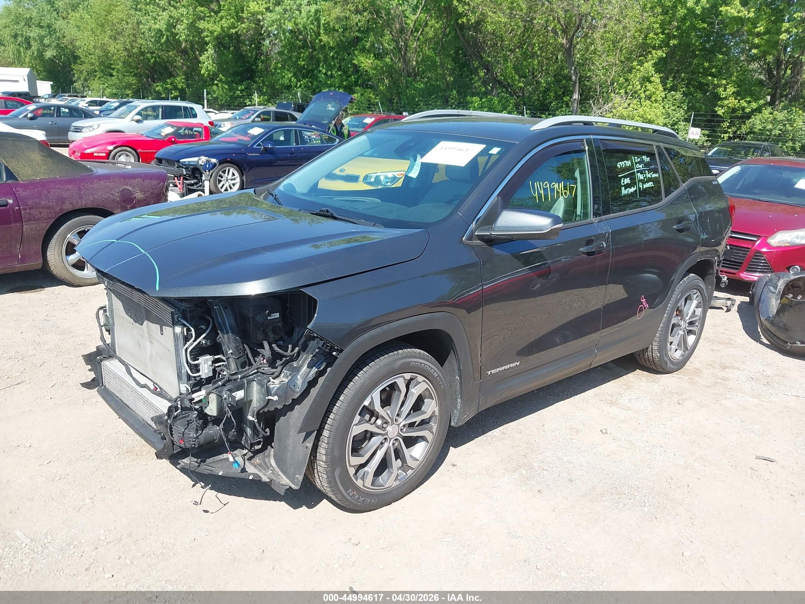 2020 Gmc Terrain Awd Slt Gray vin: 3GKALVEX1LL271238