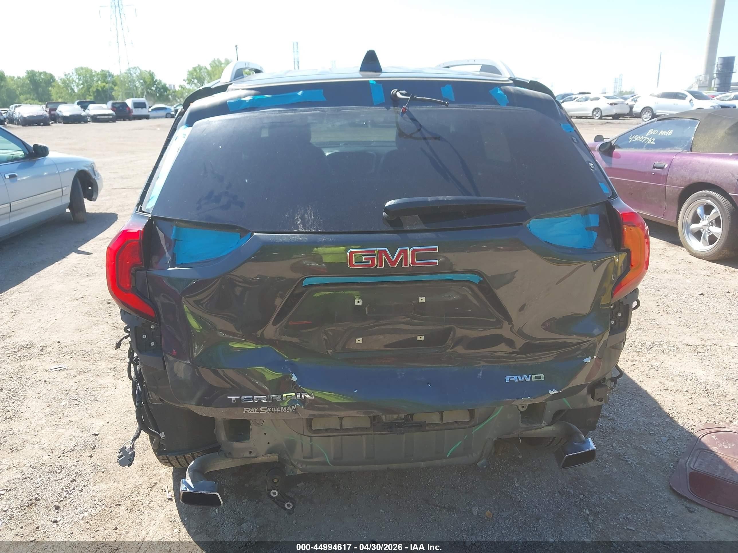 2020 Gmc Terrain Awd Slt Gray vin: 3GKALVEX1LL271238