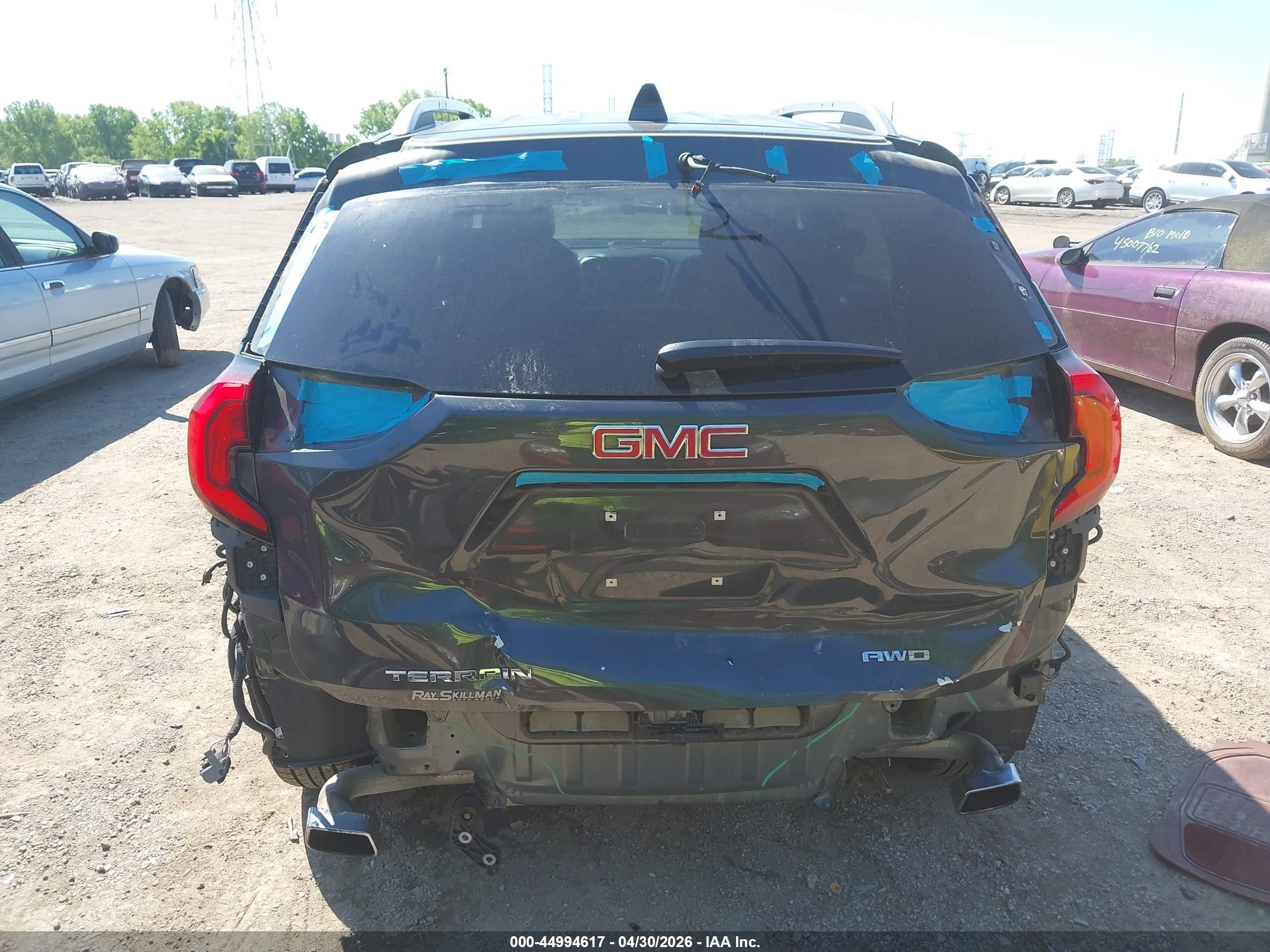 2020 Gmc Terrain Awd Slt Gray vin: 3GKALVEX1LL271238