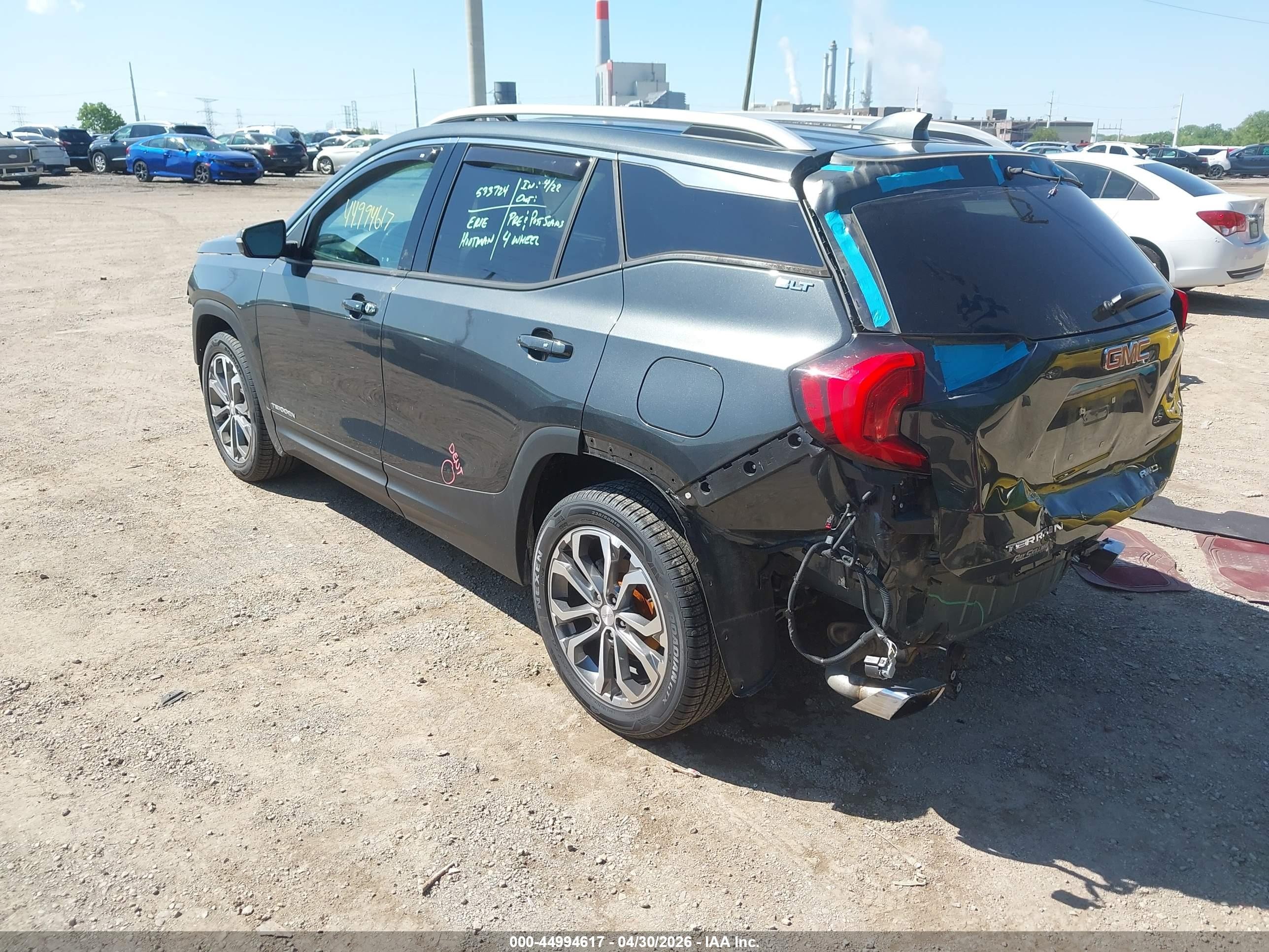 2020 Gmc Terrain Awd Slt Gray vin: 3GKALVEX1LL271238