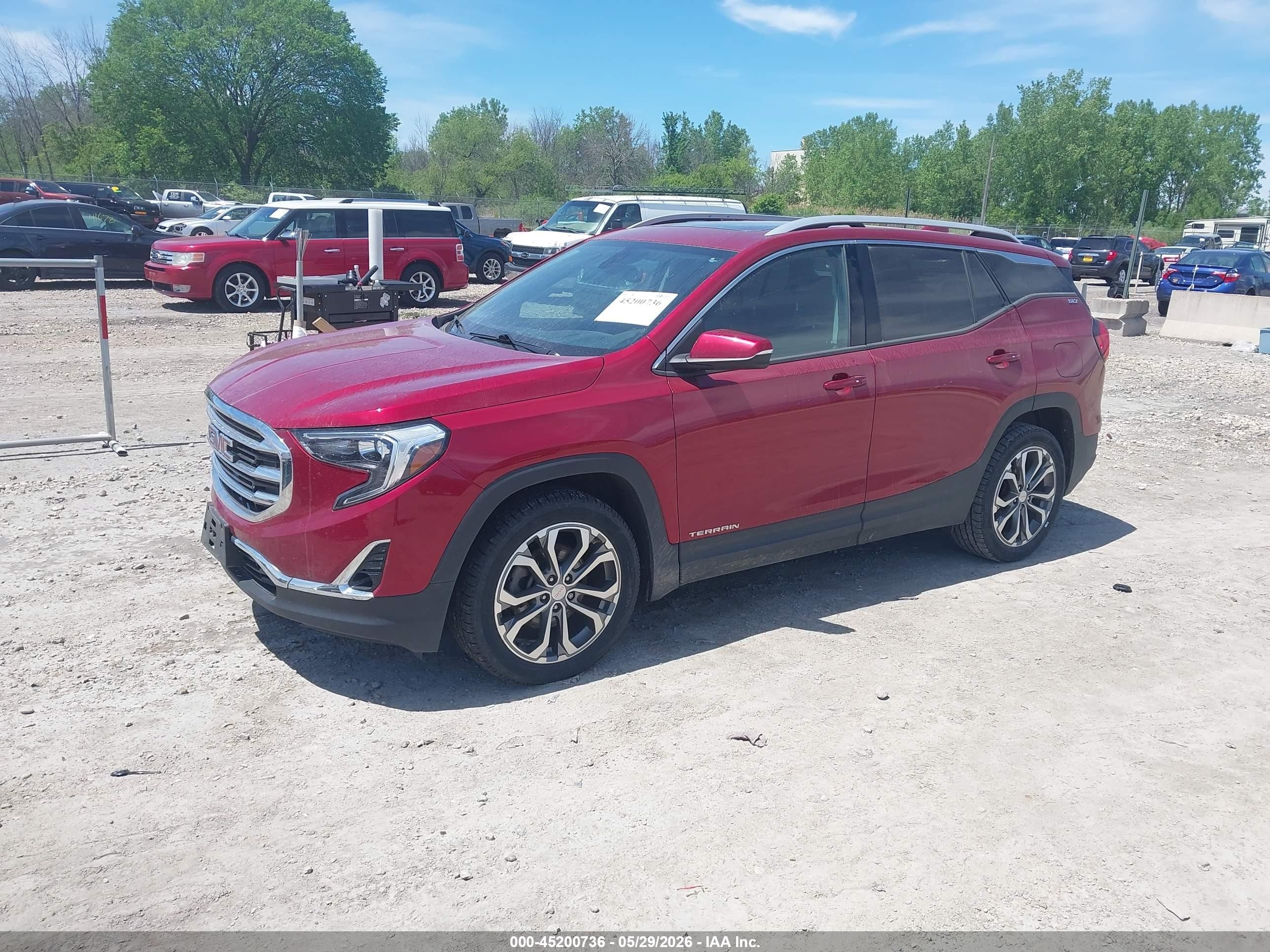 2018 Gmc Terrain Slt Red vin: 3GKALVEX5JL250938