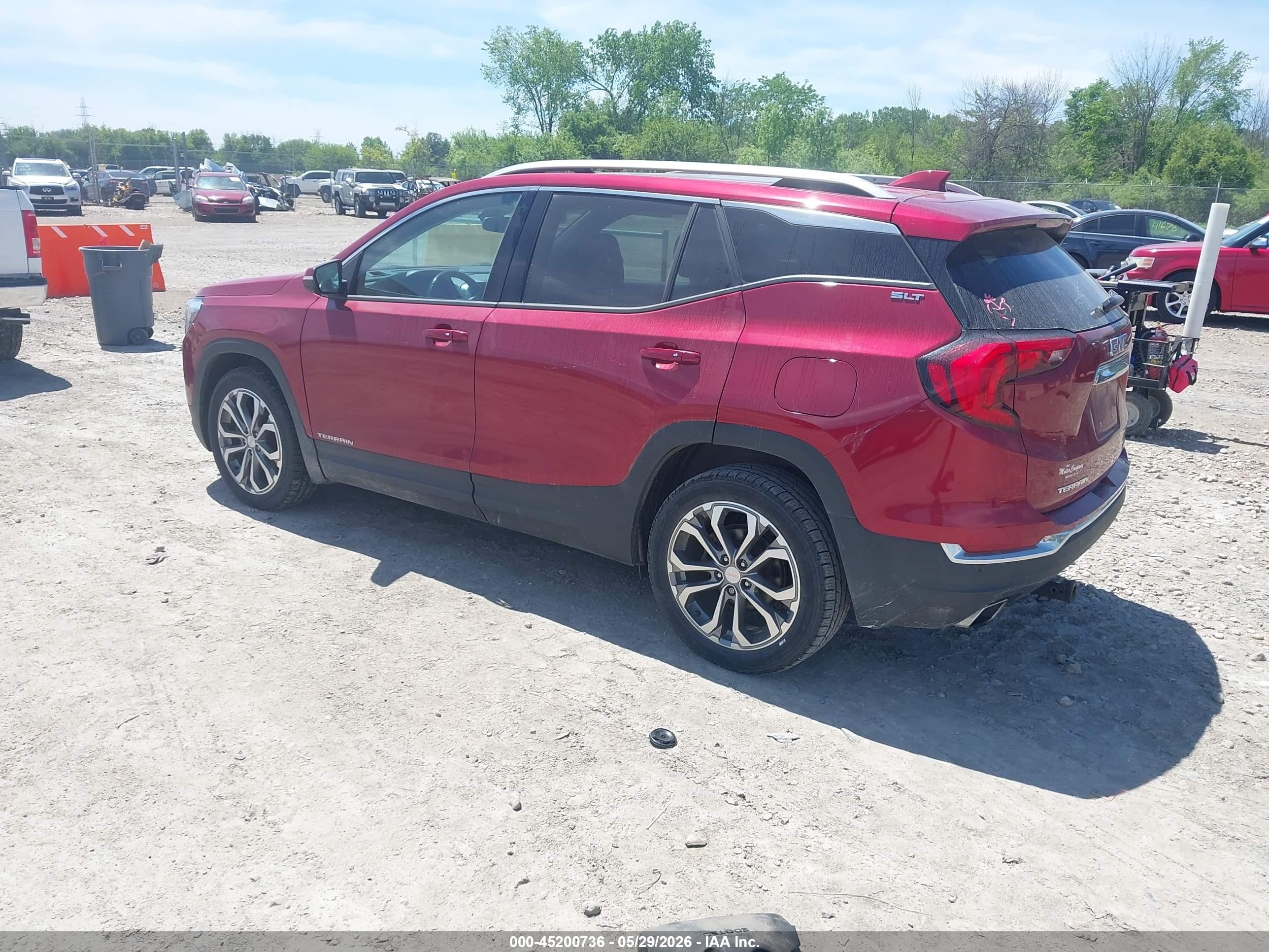 2018 Gmc Terrain Slt Red vin: 3GKALVEX5JL250938
