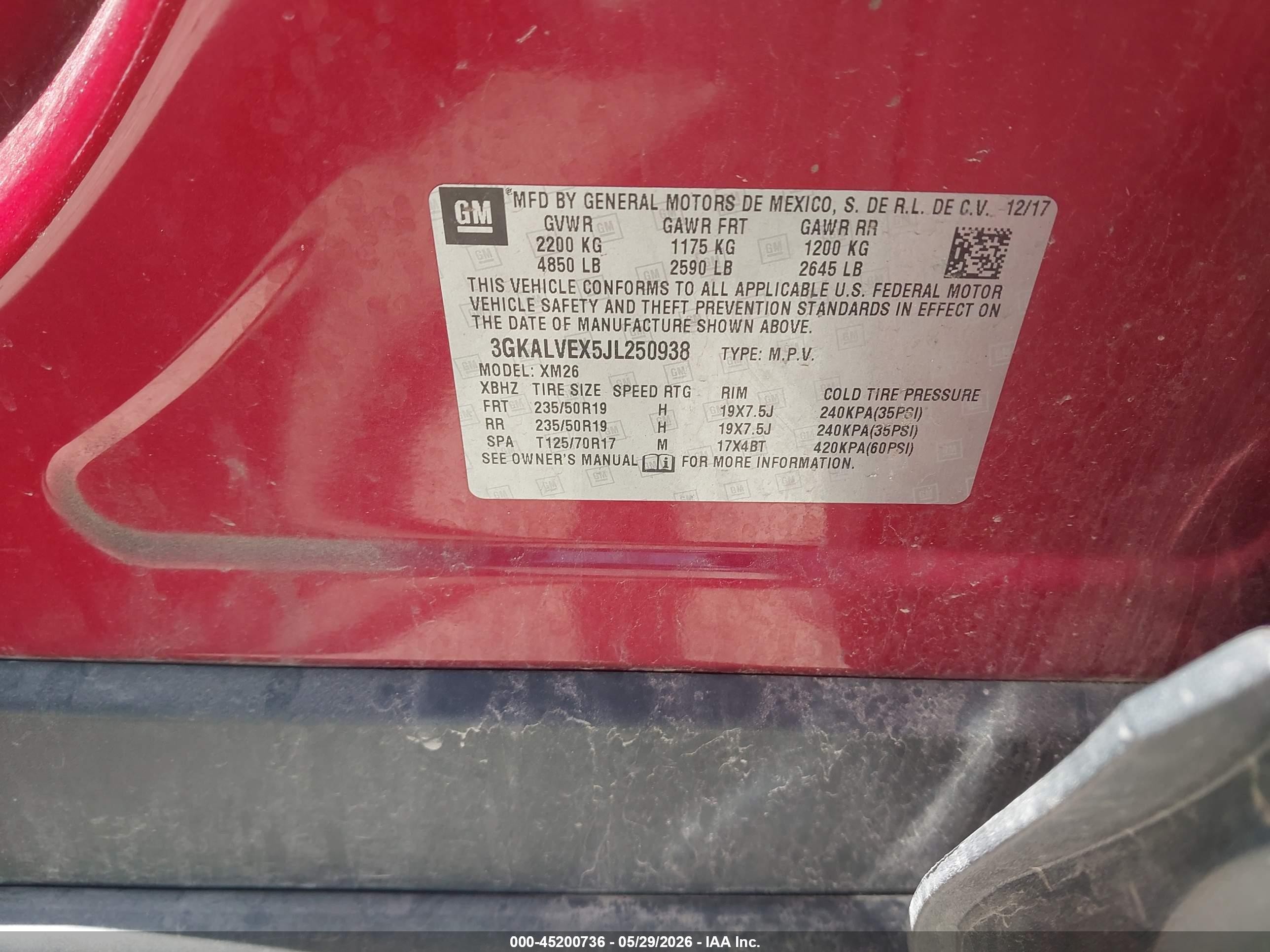2018 Gmc Terrain Slt Red vin: 3GKALVEX5JL250938