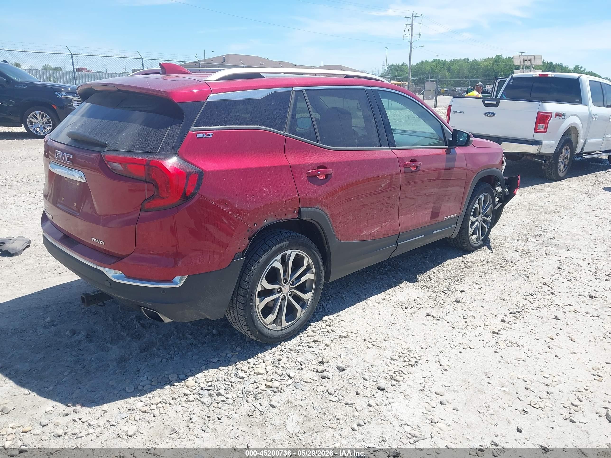 2018 Gmc Terrain Slt Red vin: 3GKALVEX5JL250938