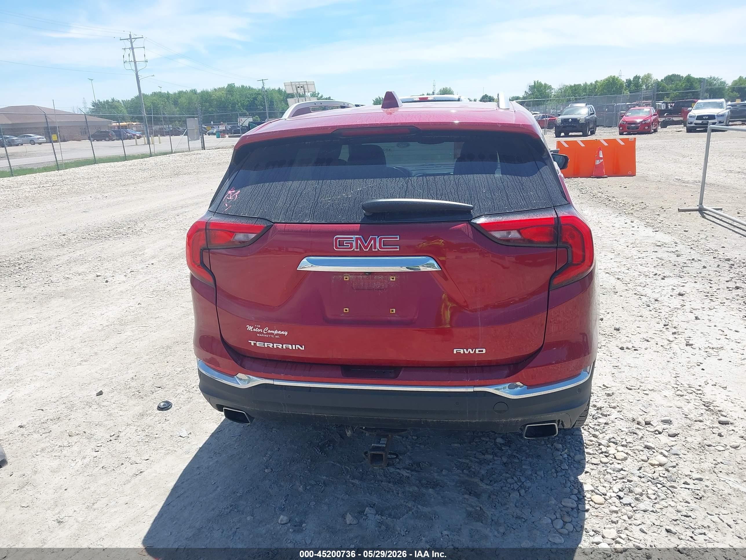 2018 Gmc Terrain Slt Red vin: 3GKALVEX5JL250938