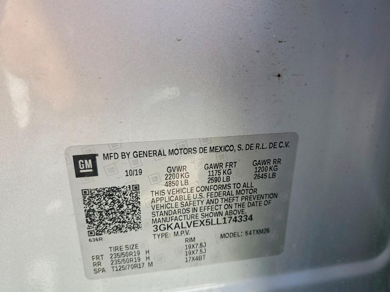 2020 Gmc Terrain Slt Silver vin: 3GKALVEX5LL174334