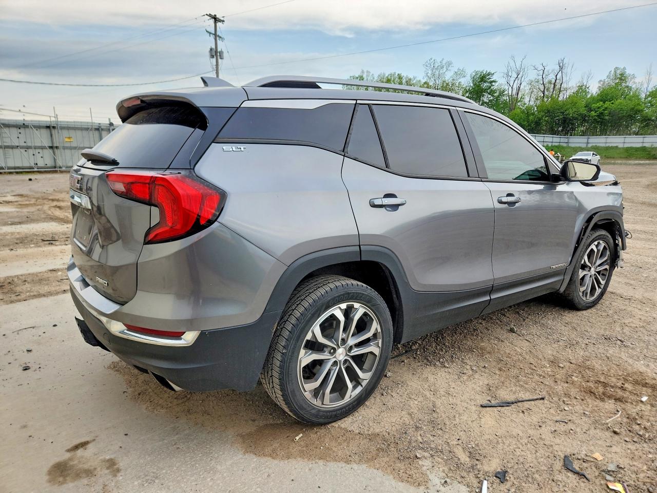 2018 Gmc Terrain Slt Серый vin: 3GKALVEX7JL246101