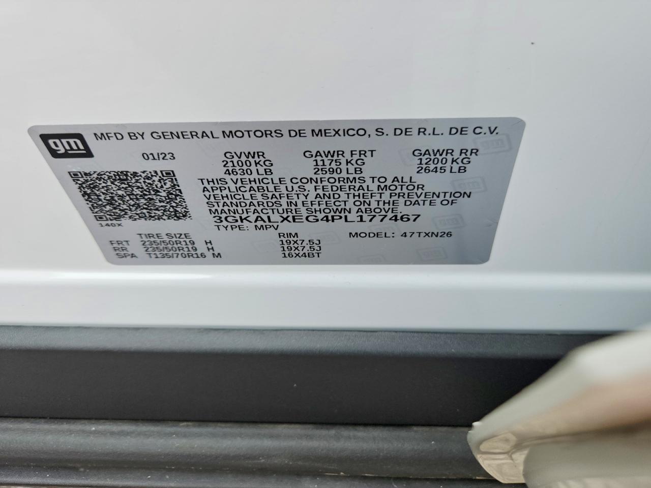2023 Gmc Terrain Denali White vin: 3GKALXEG4PL177467