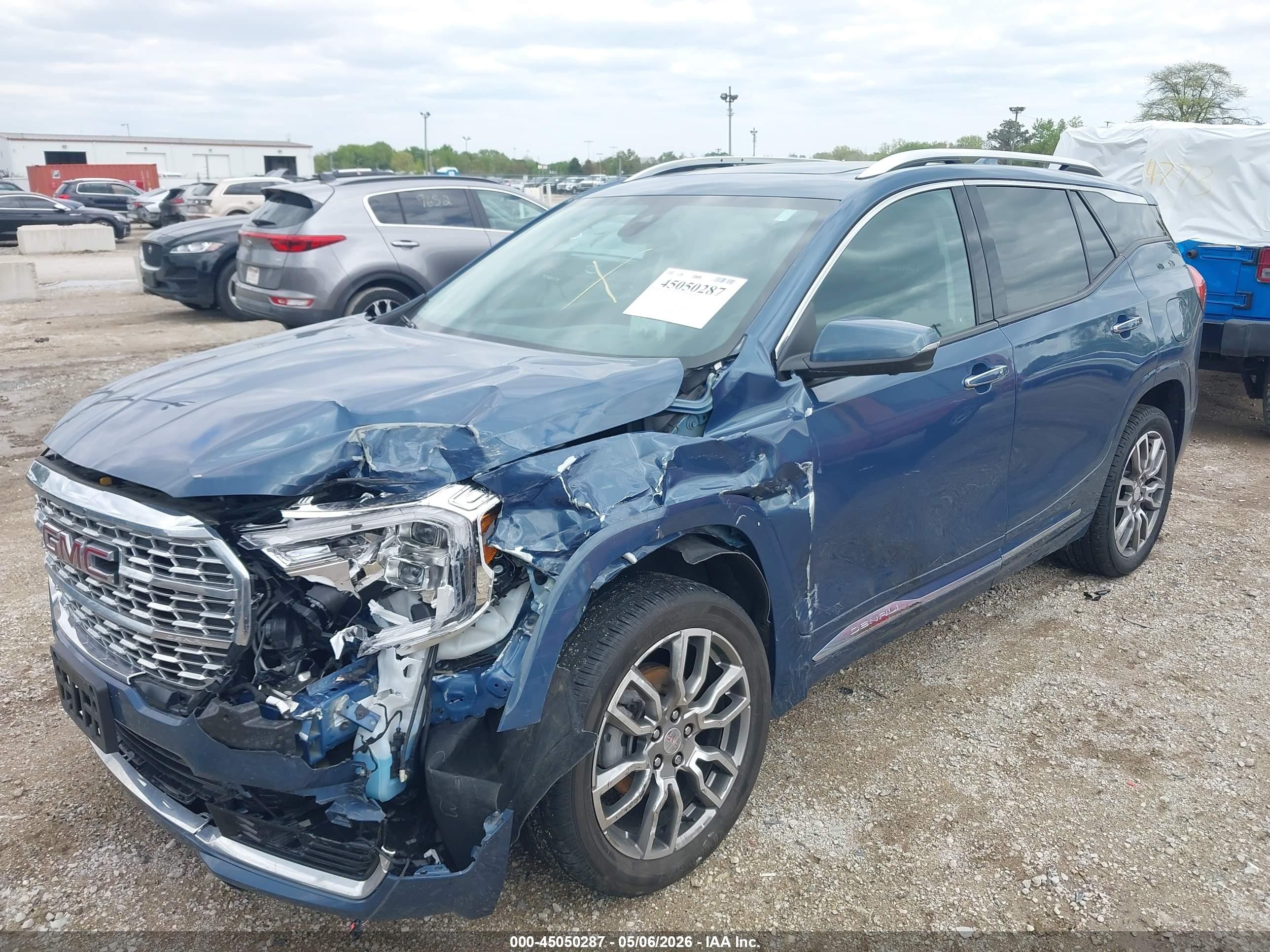 2024 Gmc Terrain Awd Denali Синий vin: 3GKALXEG9RL218579
