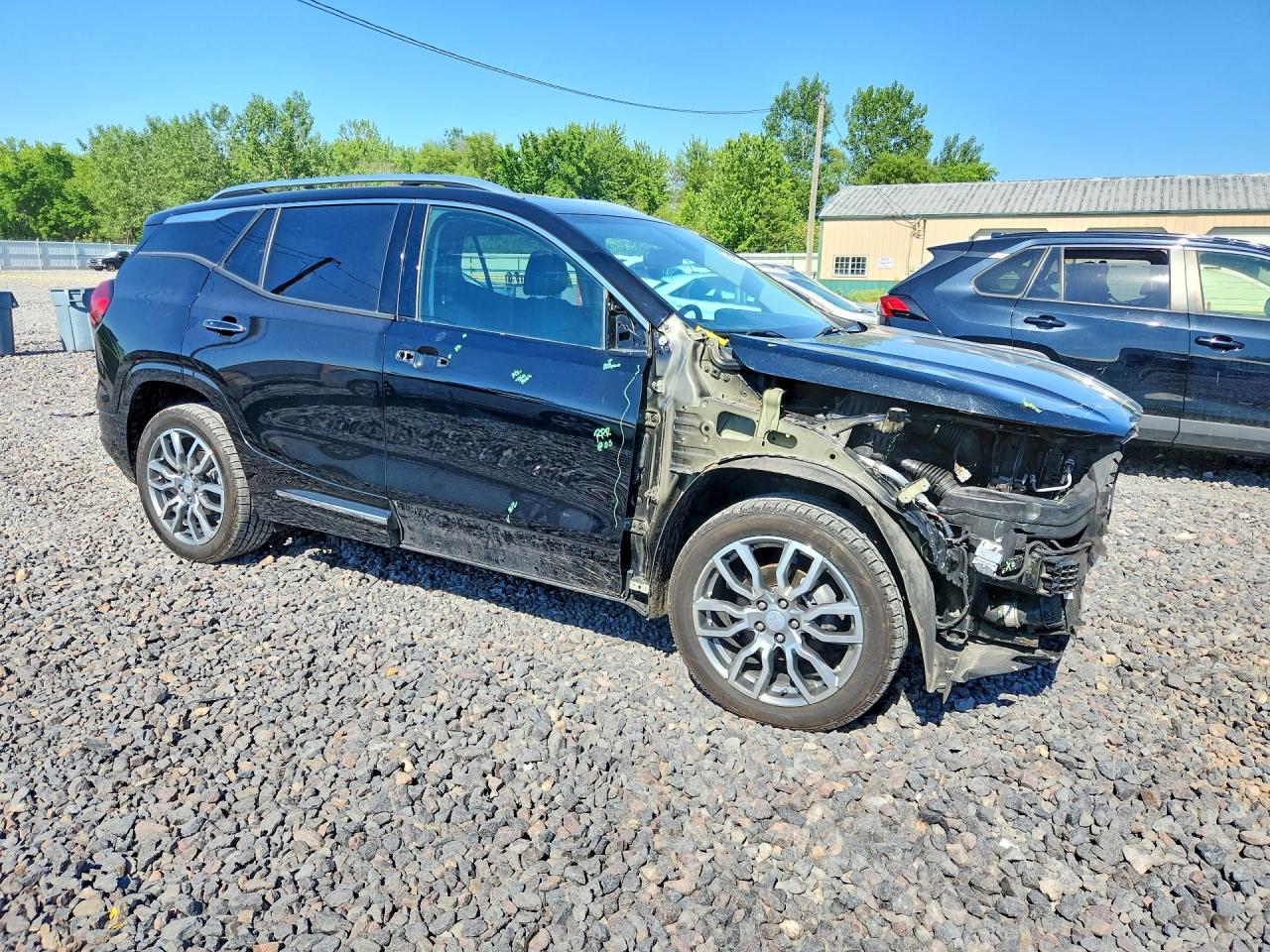 2022 Gmc Terrain Denali Черный vin: 3GKALXEV4NL282103