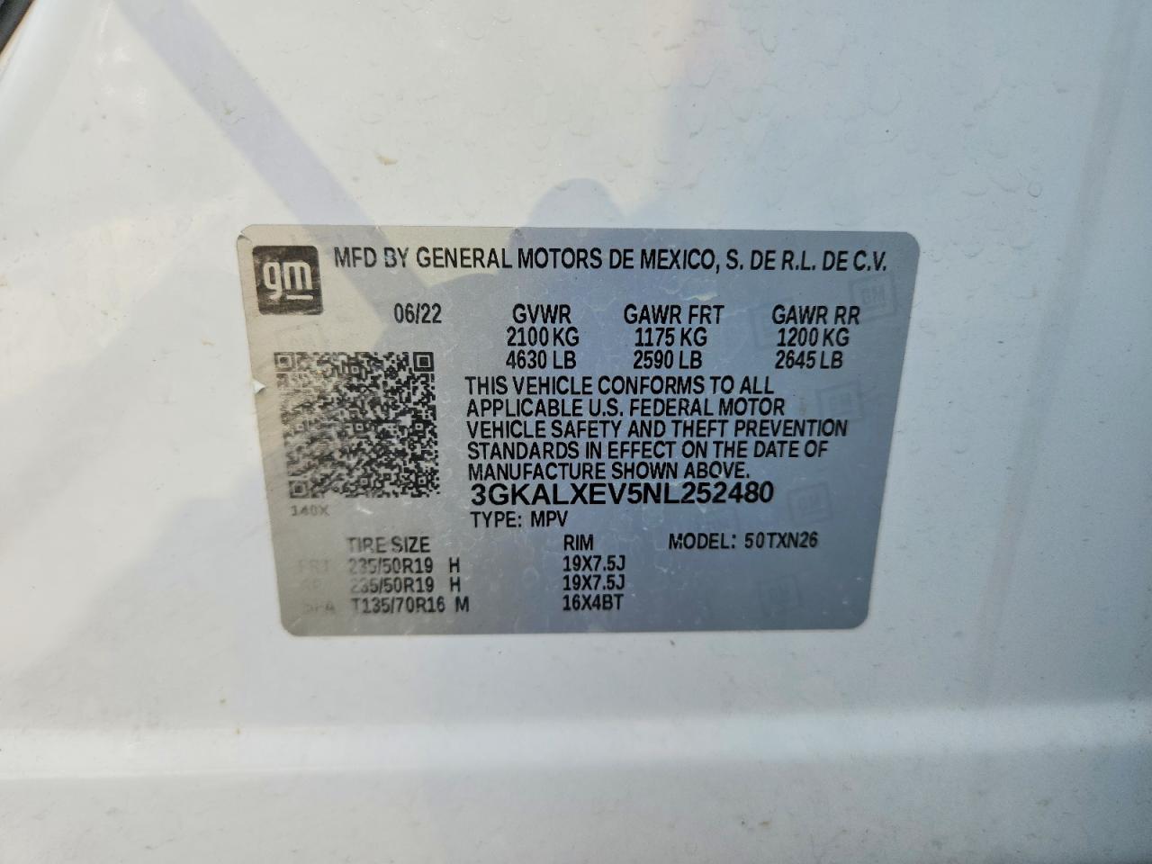 2022 Gmc Terrain Denali White vin: 3GKALXEV5NL252480