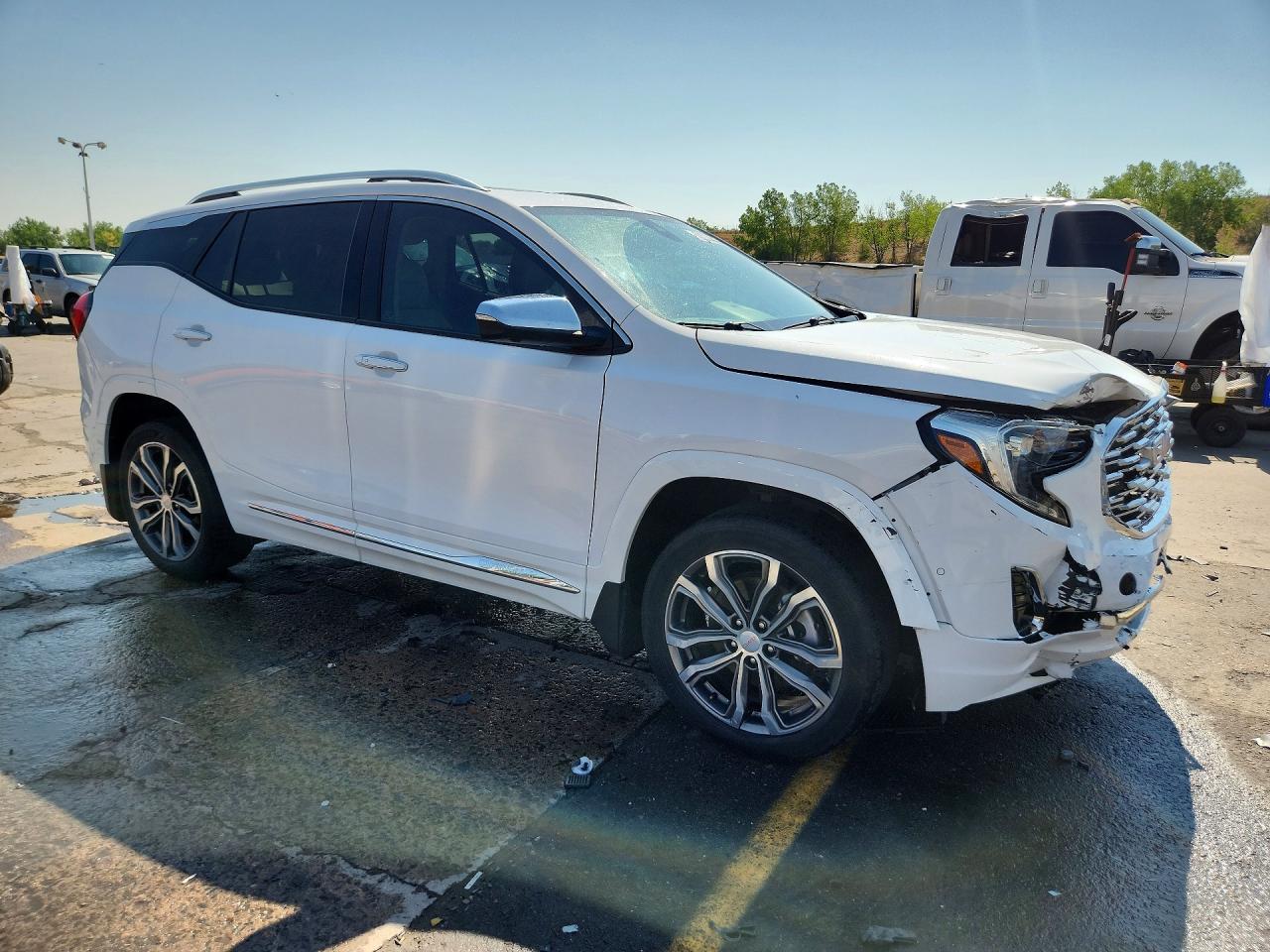 2020 Gmc Terrain Denali White vin: 3GKALXEX5LL130796