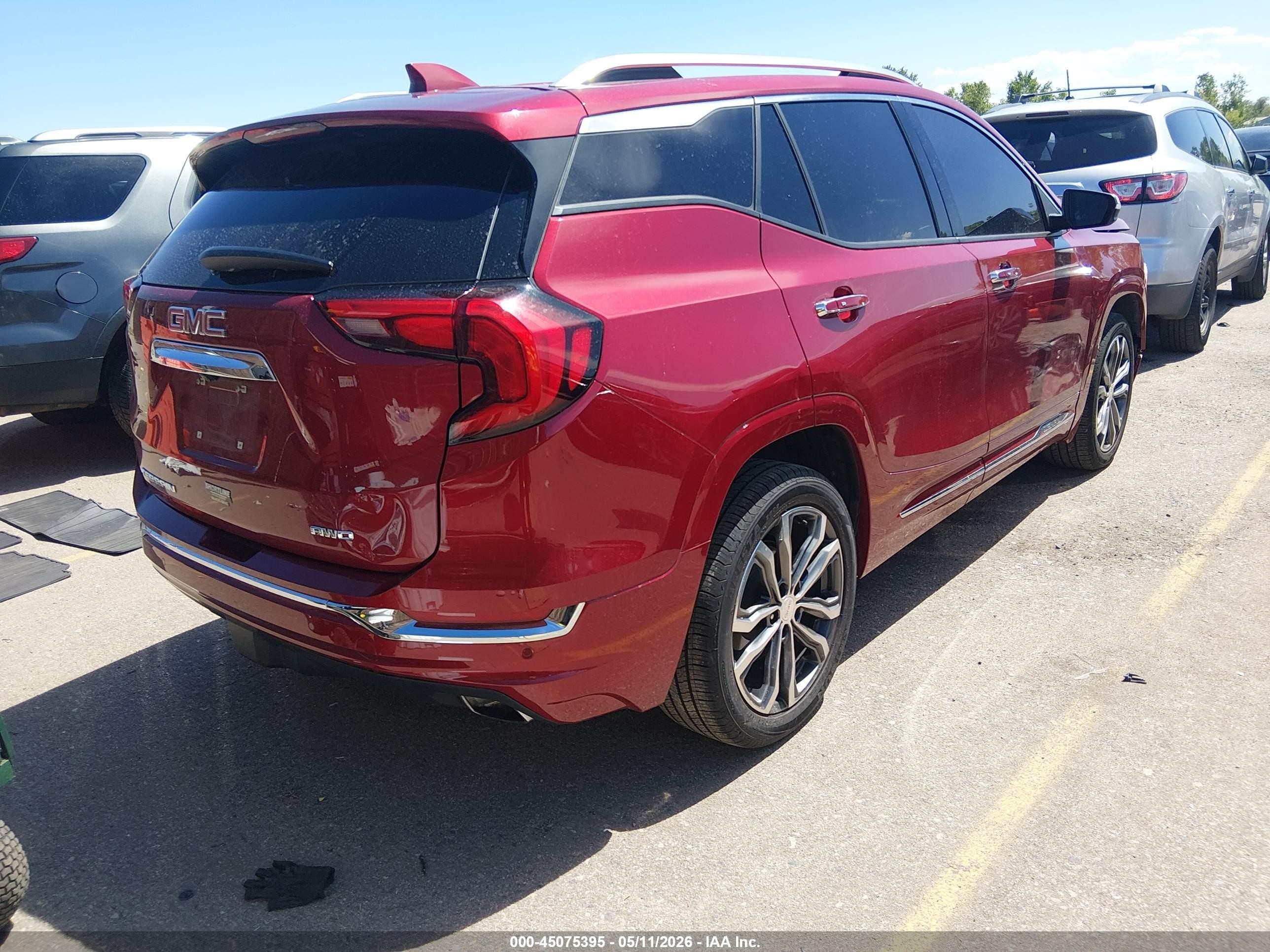2020 Gmc Terrain Awd Denali Maroon vin: 3GKALXEX5LL250565