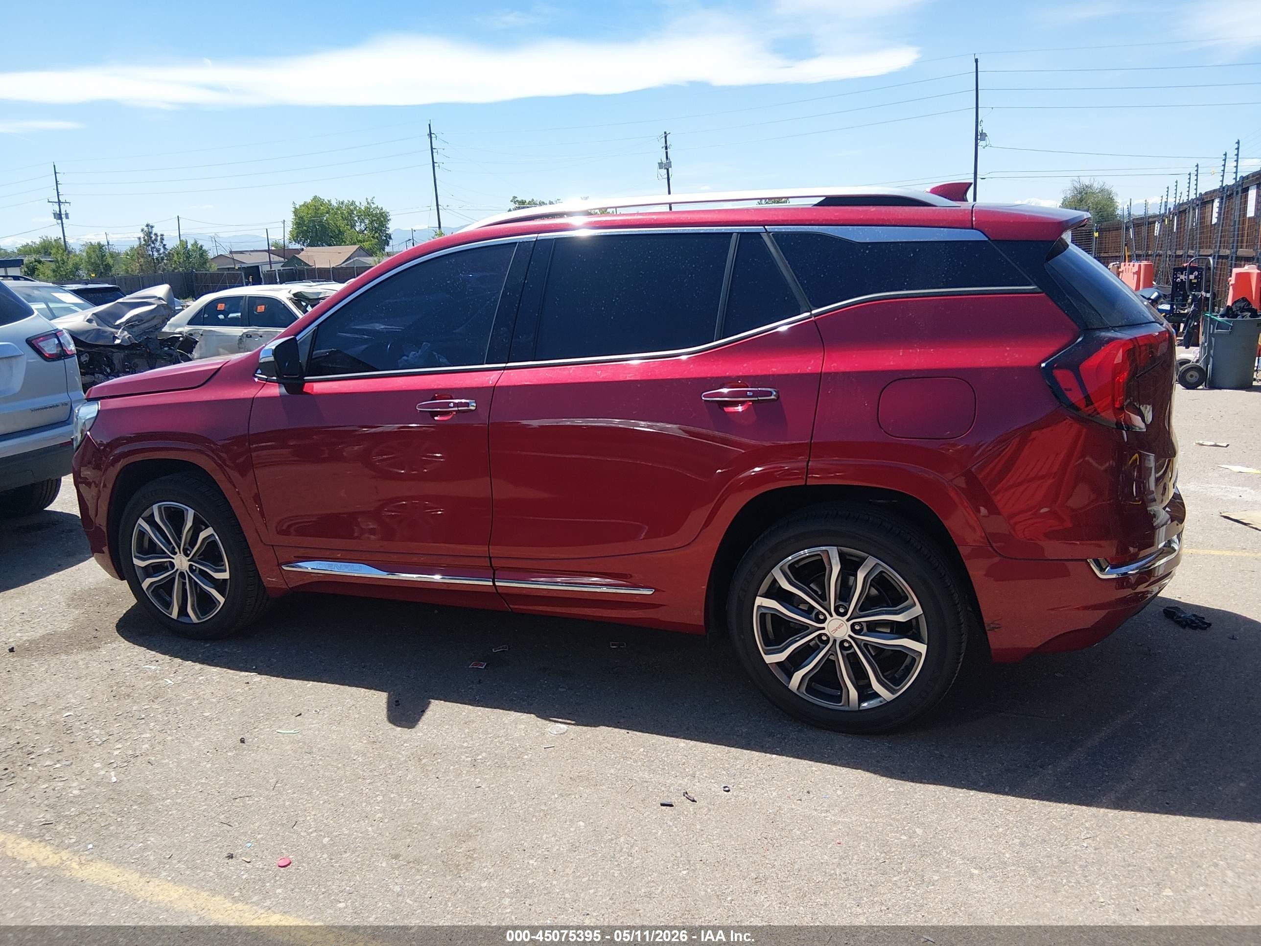 2020 Gmc Terrain Awd Denali Maroon vin: 3GKALXEX5LL250565