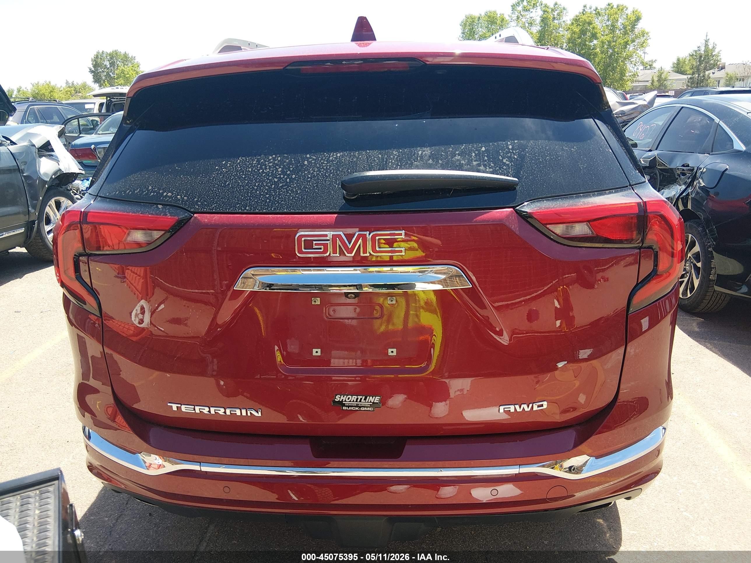 2020 Gmc Terrain Awd Denali Maroon vin: 3GKALXEX5LL250565