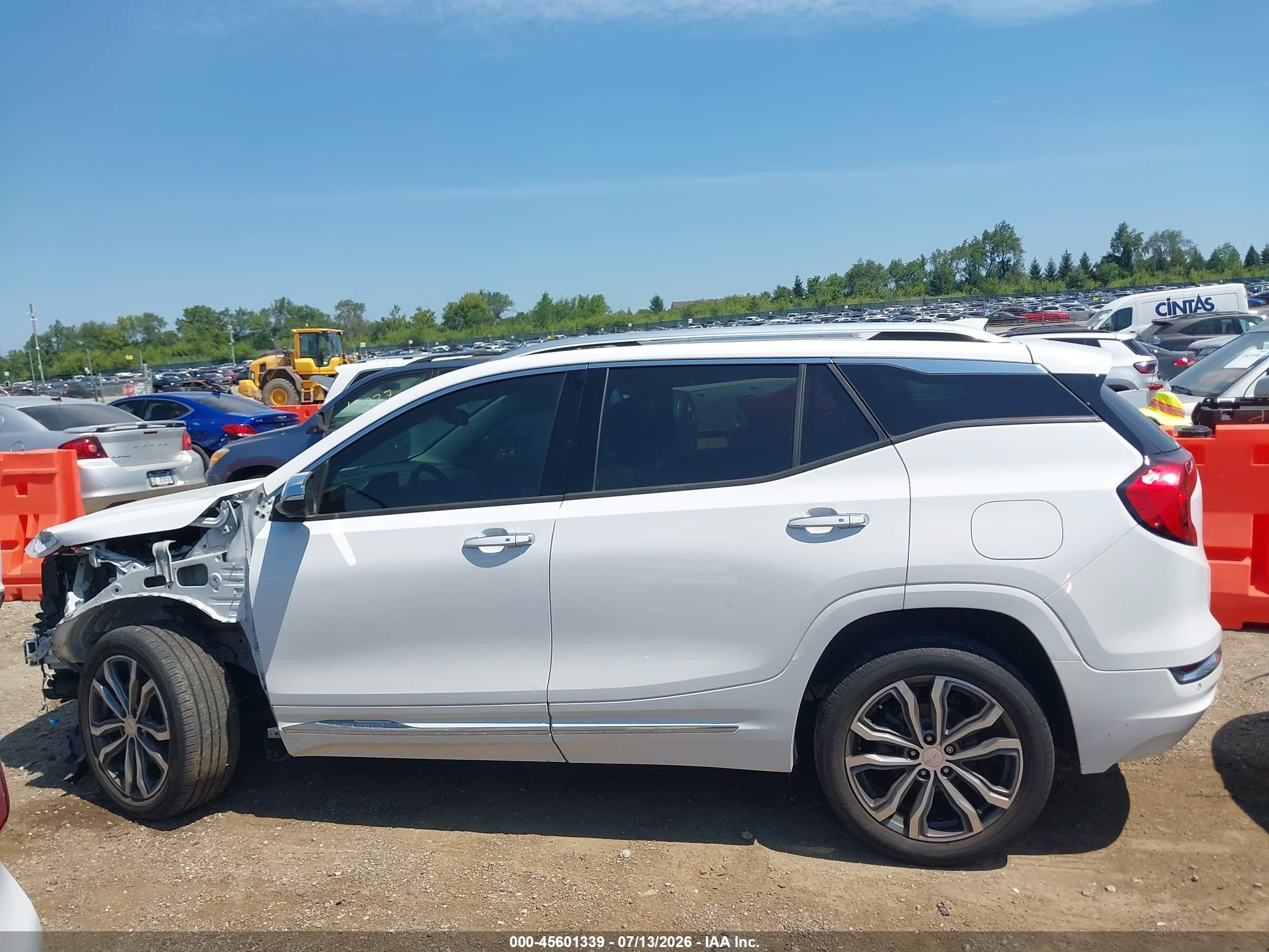 2019 Gmc Terrain Denali White vin: 3GKALXEX6KL131597