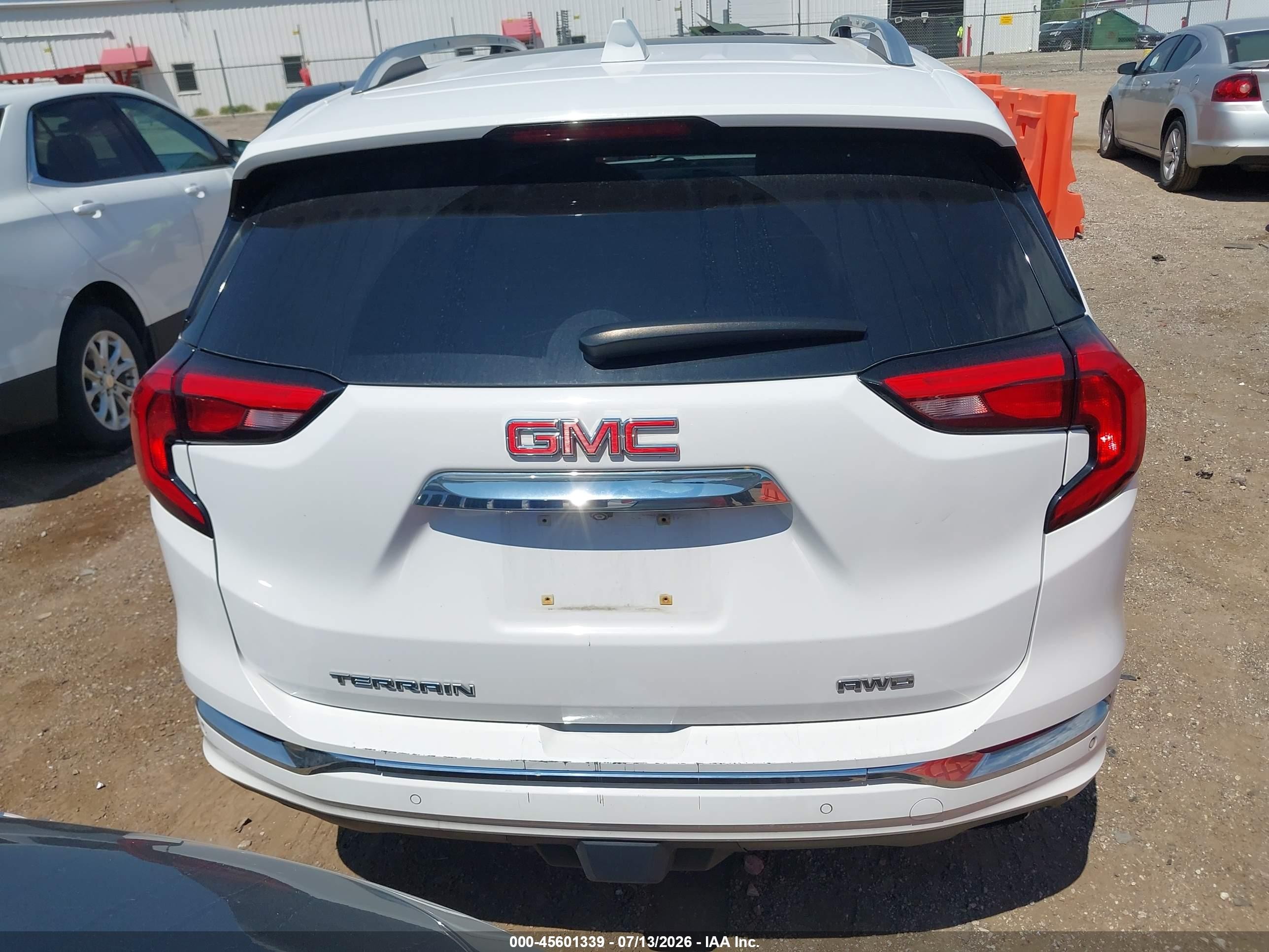 2019 Gmc Terrain Denali White vin: 3GKALXEX6KL131597