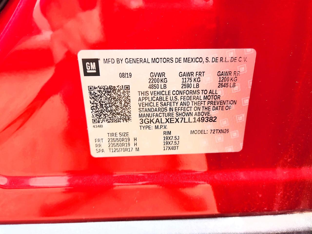 2020 Gmc Terrain Denali Red vin: 3GKALXEX7LL149382