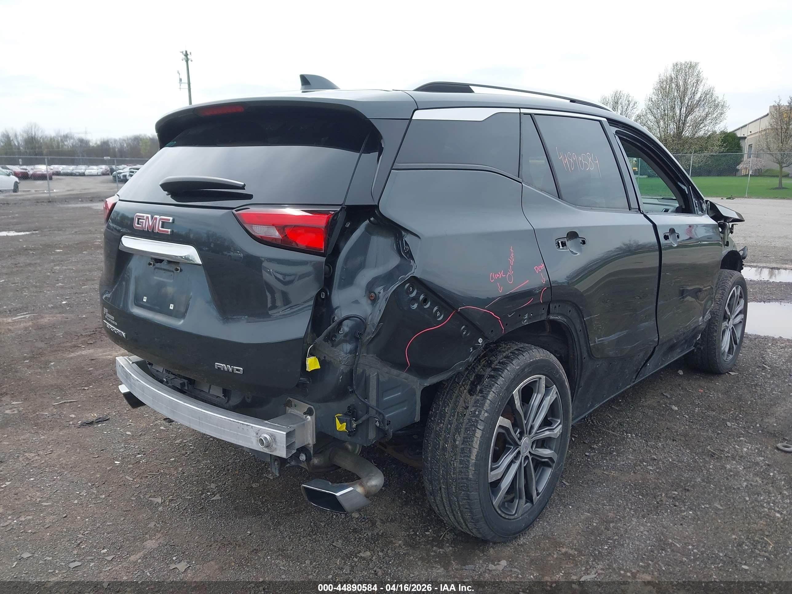 2019 Gmc Terrain Denali Gray vin: 3GKALXEX8KL173060