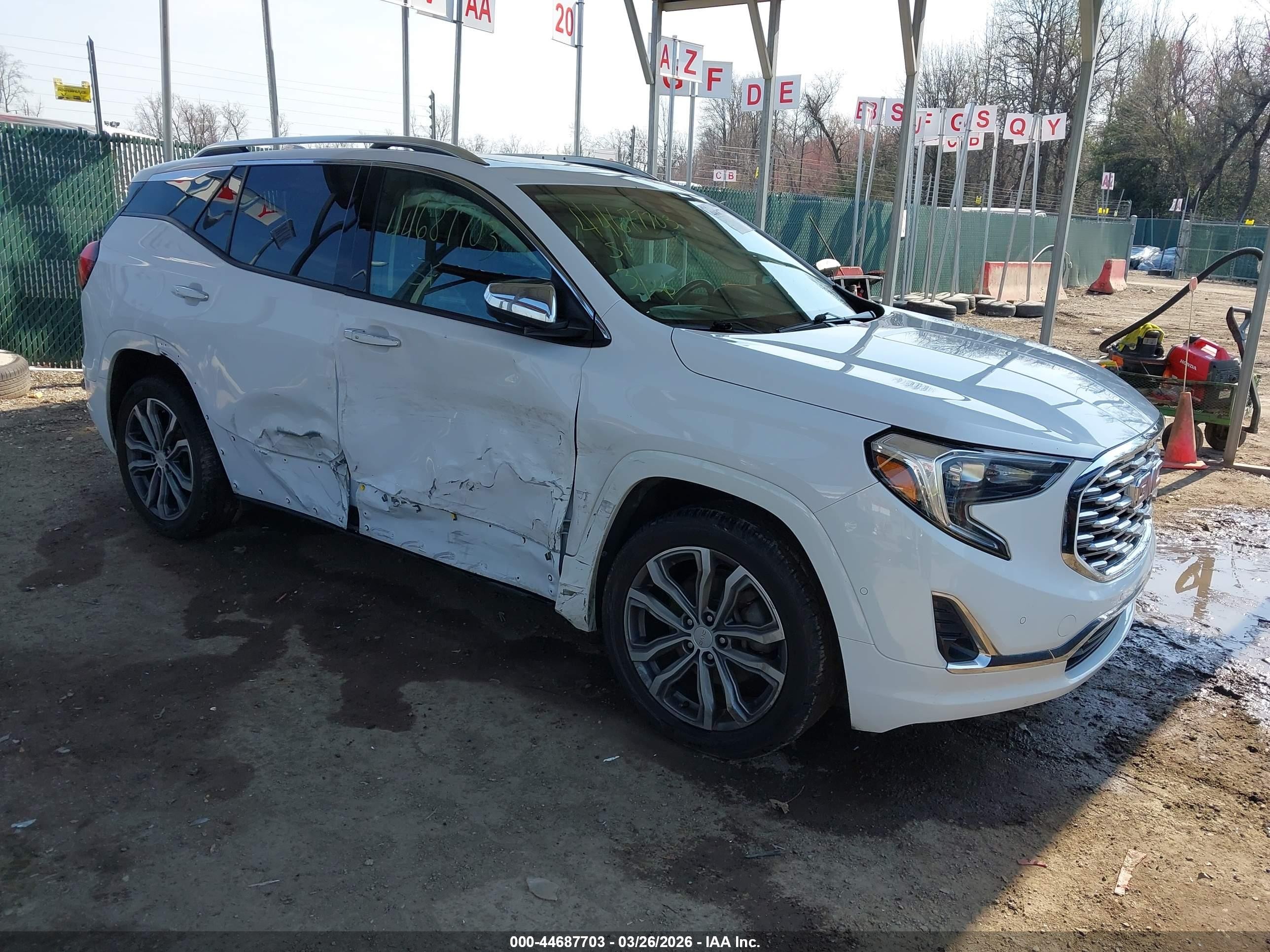 2020 Gmc Terrain Denali White vin: 3GKALXEX9LL312324