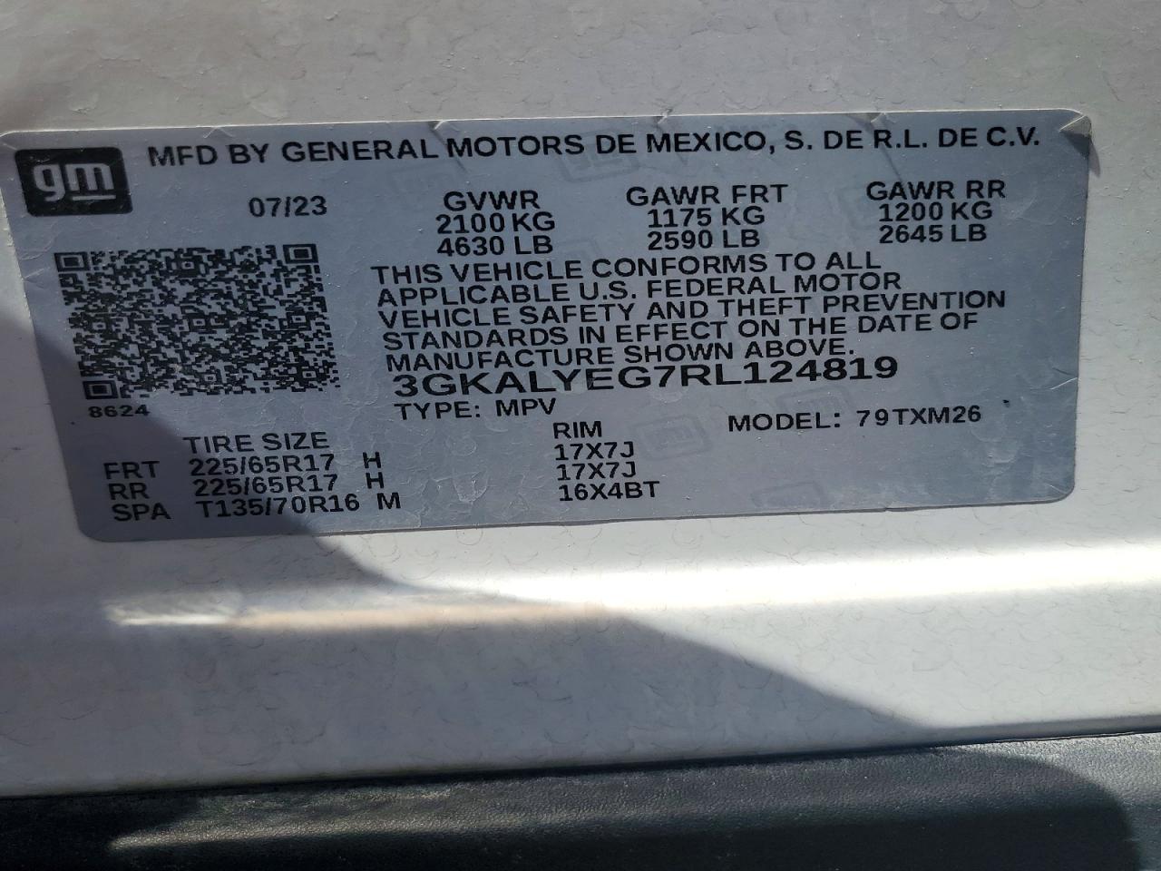 2024 Gmc Terrain At4 White vin: 3GKALYEG7RL124819