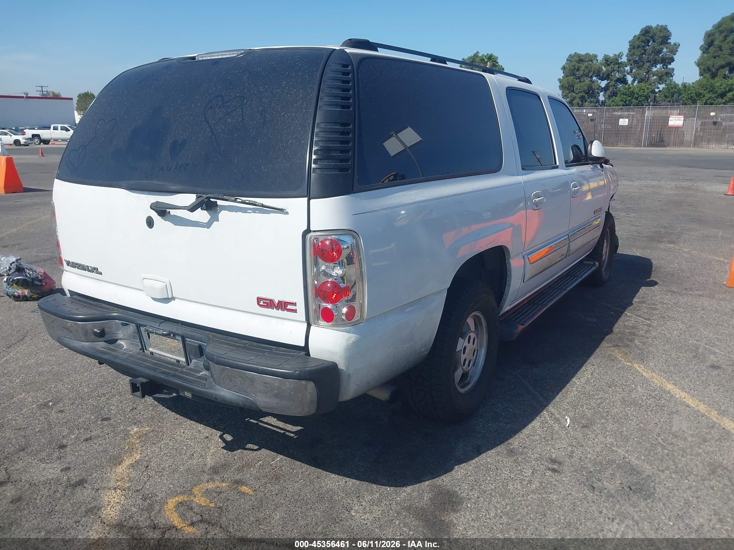 2003 Gmc Yukon Xl 1500 Sle White vin: 3GKEC16T03G225575
