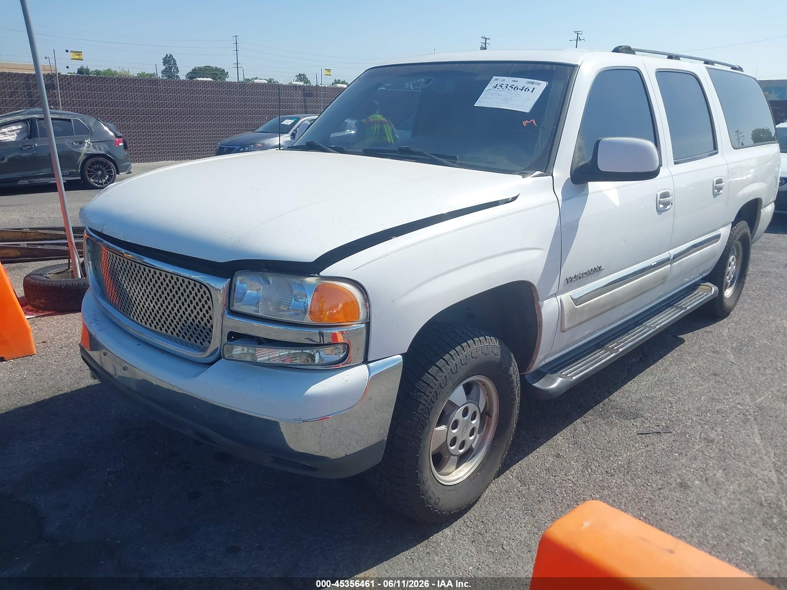 2003 Gmc Yukon Xl 1500 Sle White vin: 3GKEC16T03G225575