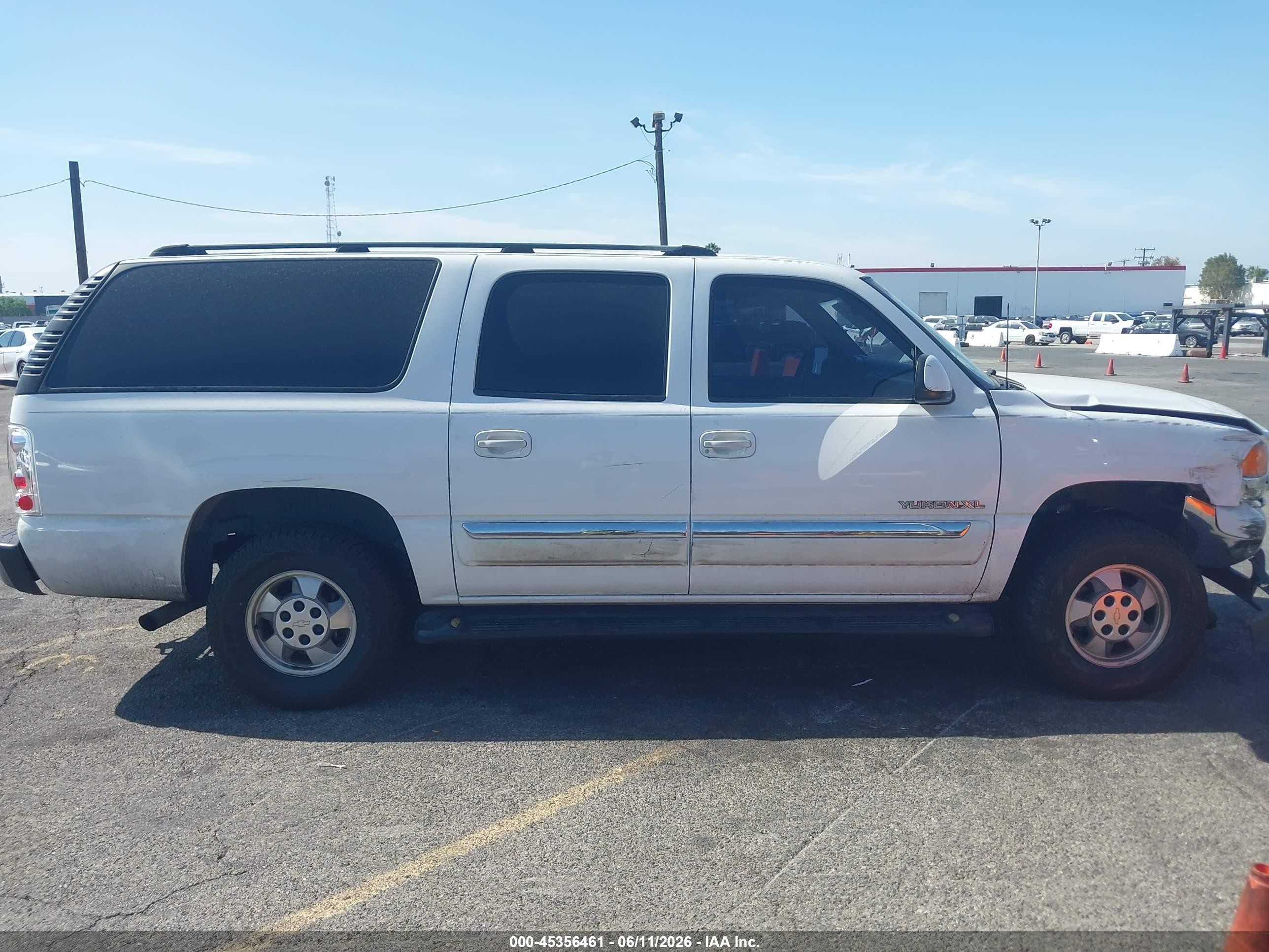 2003 Gmc Yukon Xl 1500 Sle White vin: 3GKEC16T03G225575