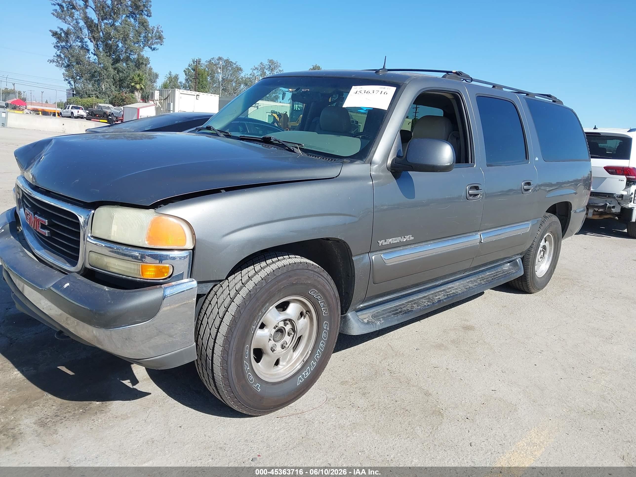 2002 Gmc Yukon Xl 1500 Slt Серый vin: 3GKEC16T32G309453