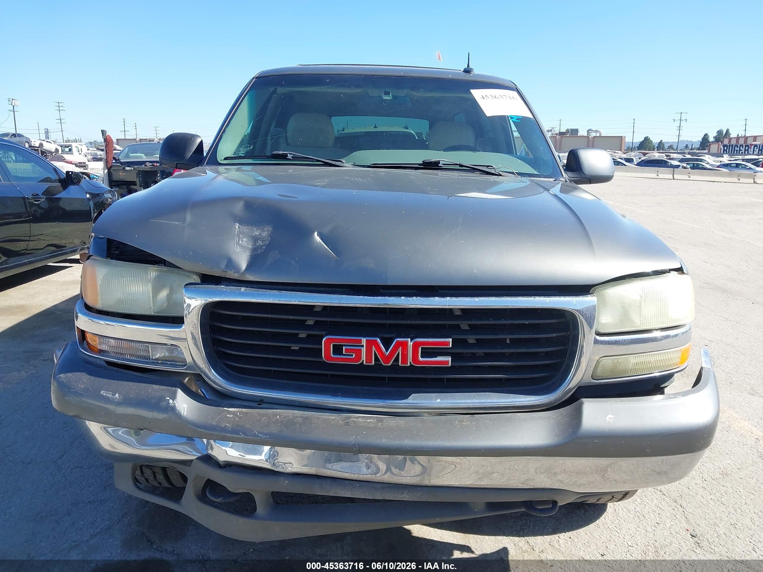 2002 Gmc Yukon Xl 1500 Slt Серый vin: 3GKEC16T32G309453