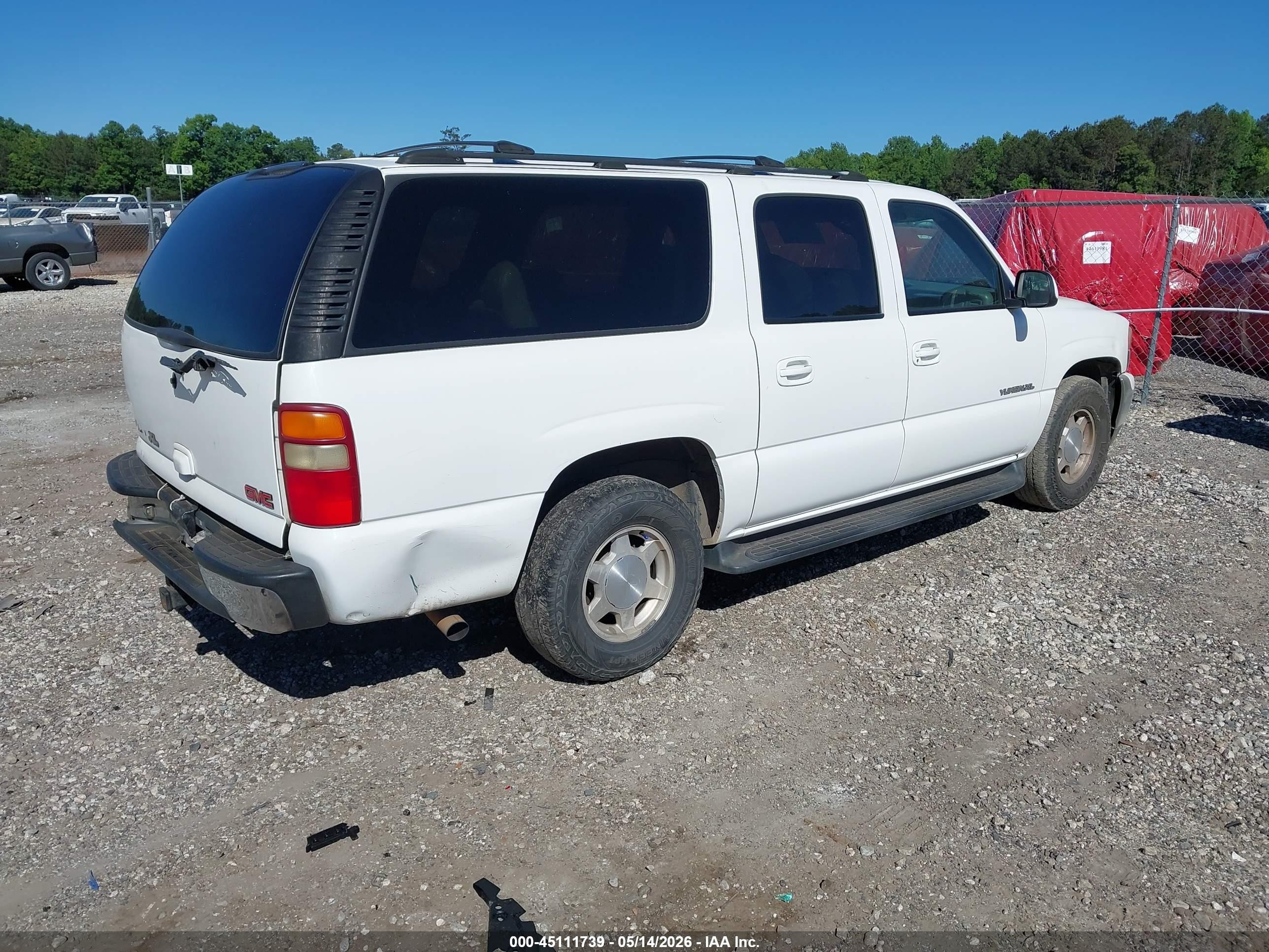 2001 Gmc Yukon Xl 1500 Slt Белый vin: 3GKEC16T41G220957