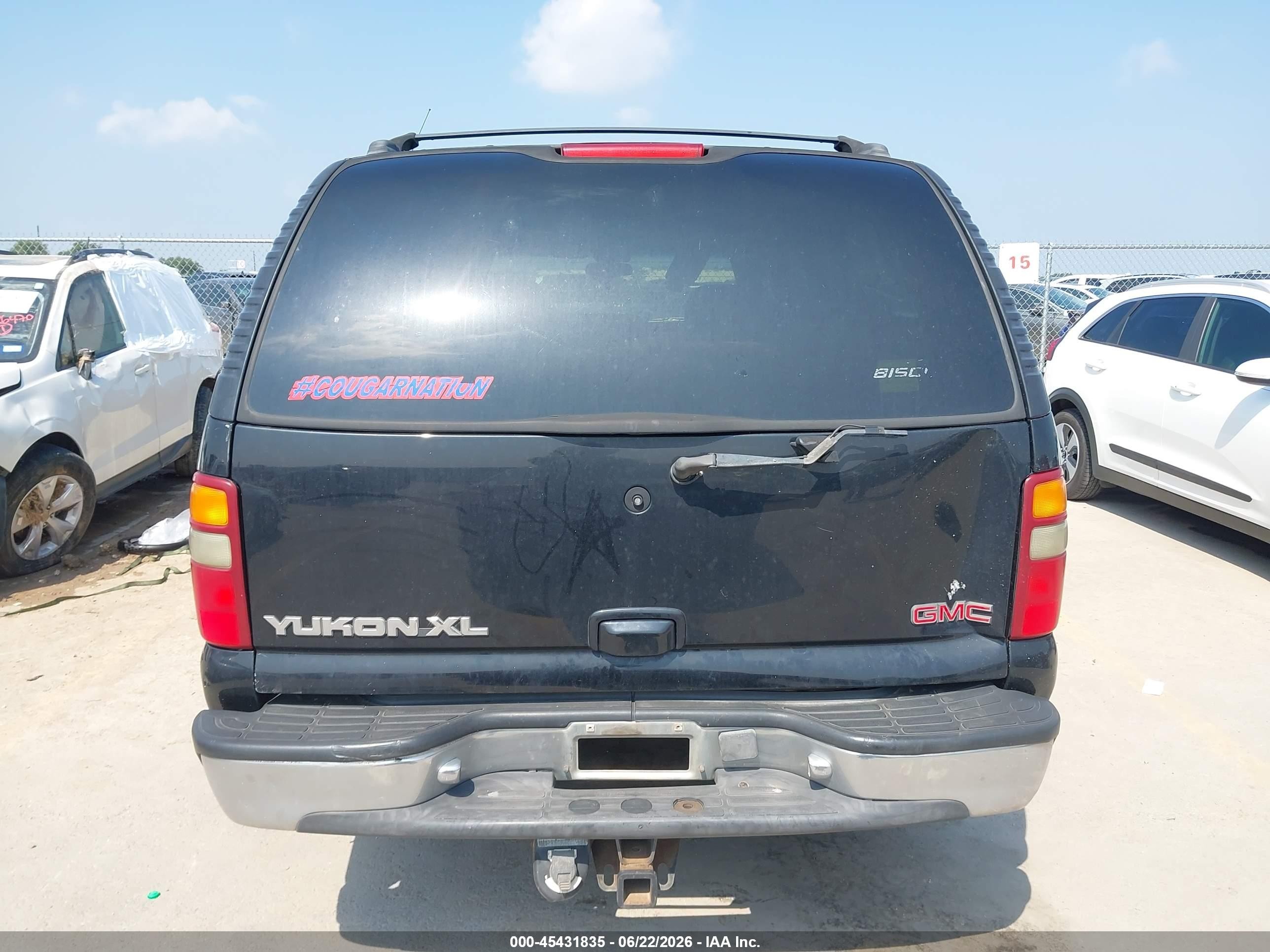 2001 Gmc Yukon Xl 1500 Slt Black vin: 3GKEC16T61G186049