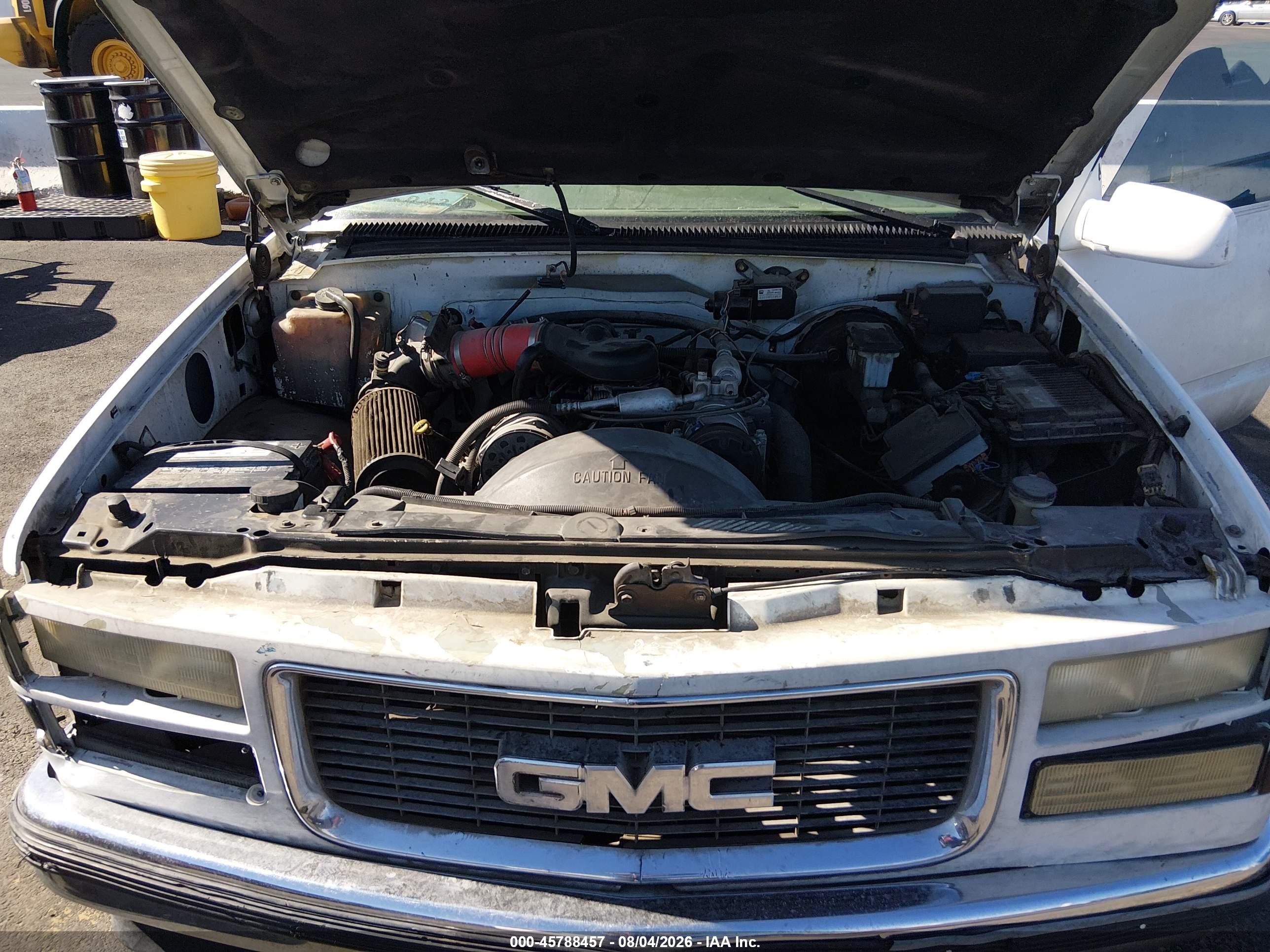 1997 Gmc Yukon Sl White vin: 3GKEK18R1VG525939