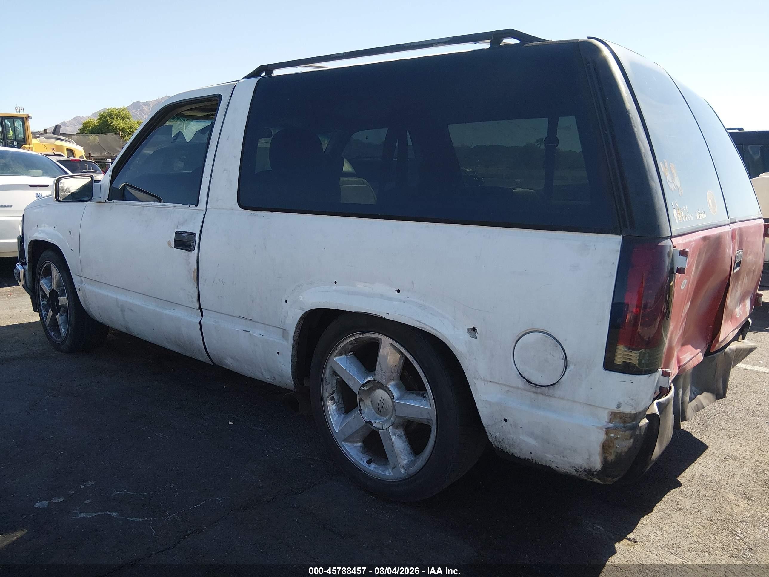 1997 Gmc Yukon Sl White vin: 3GKEK18R1VG525939