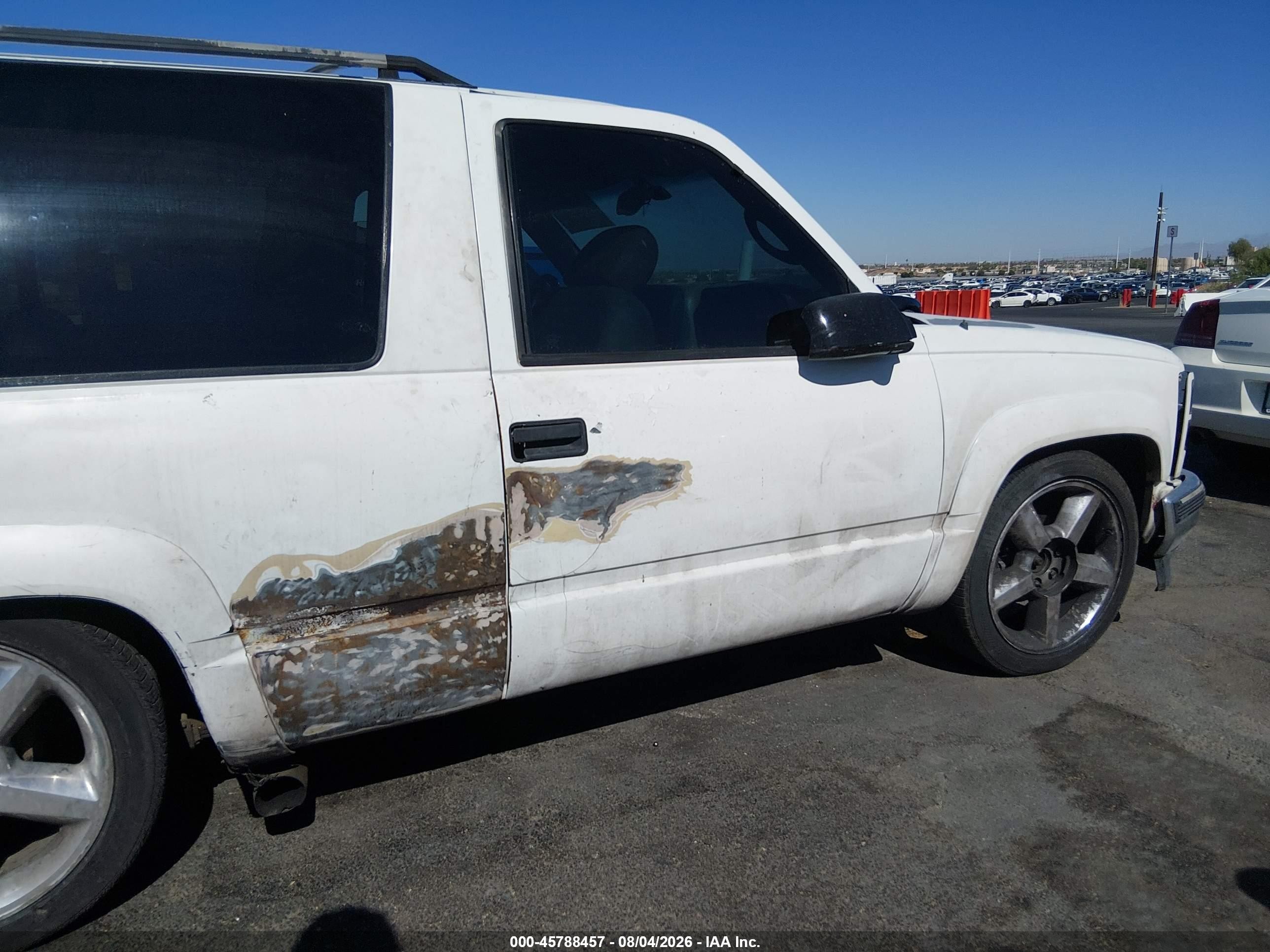 1997 Gmc Yukon Sl White vin: 3GKEK18R1VG525939