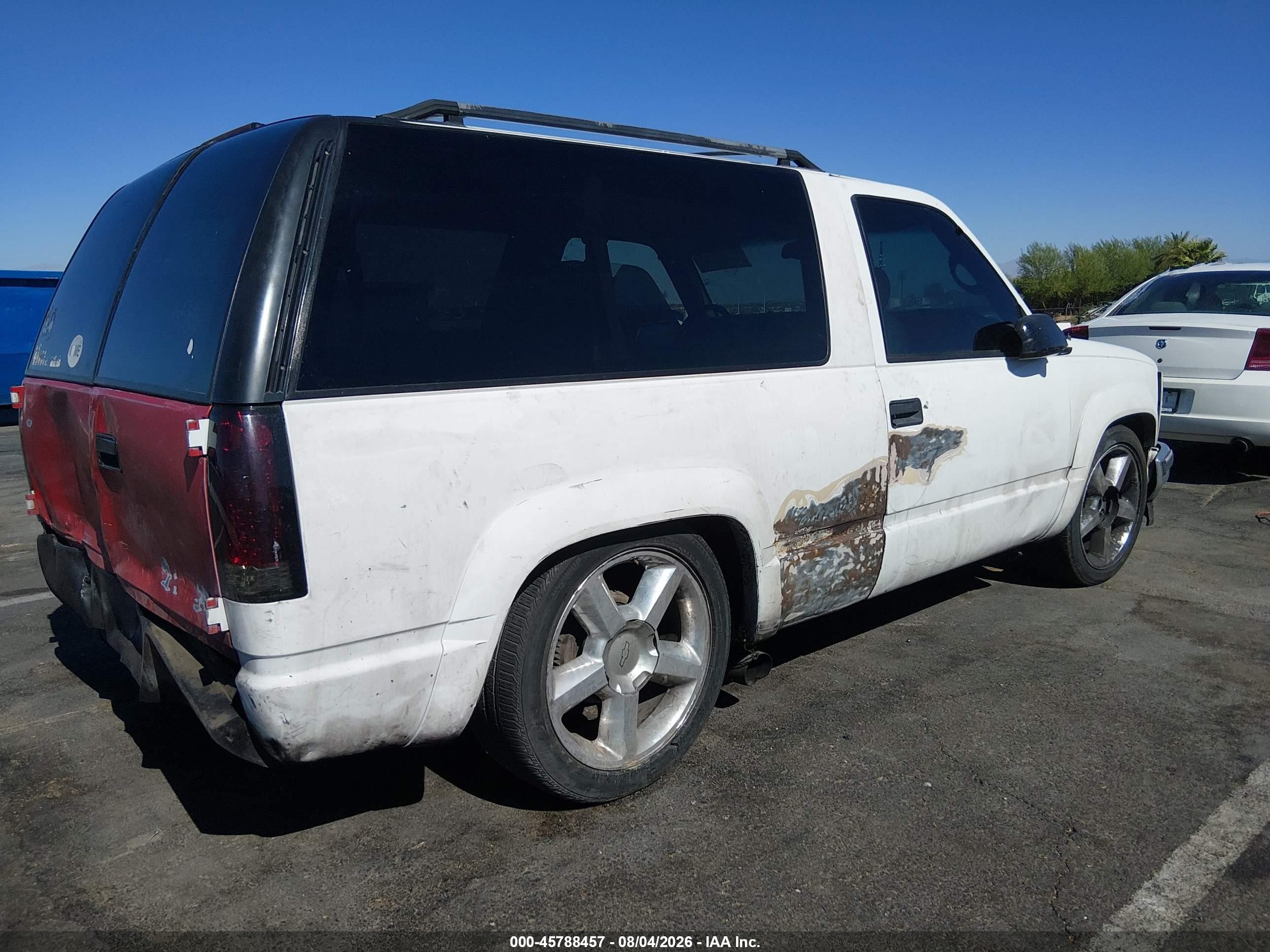1997 Gmc Yukon Sl White vin: 3GKEK18R1VG525939
