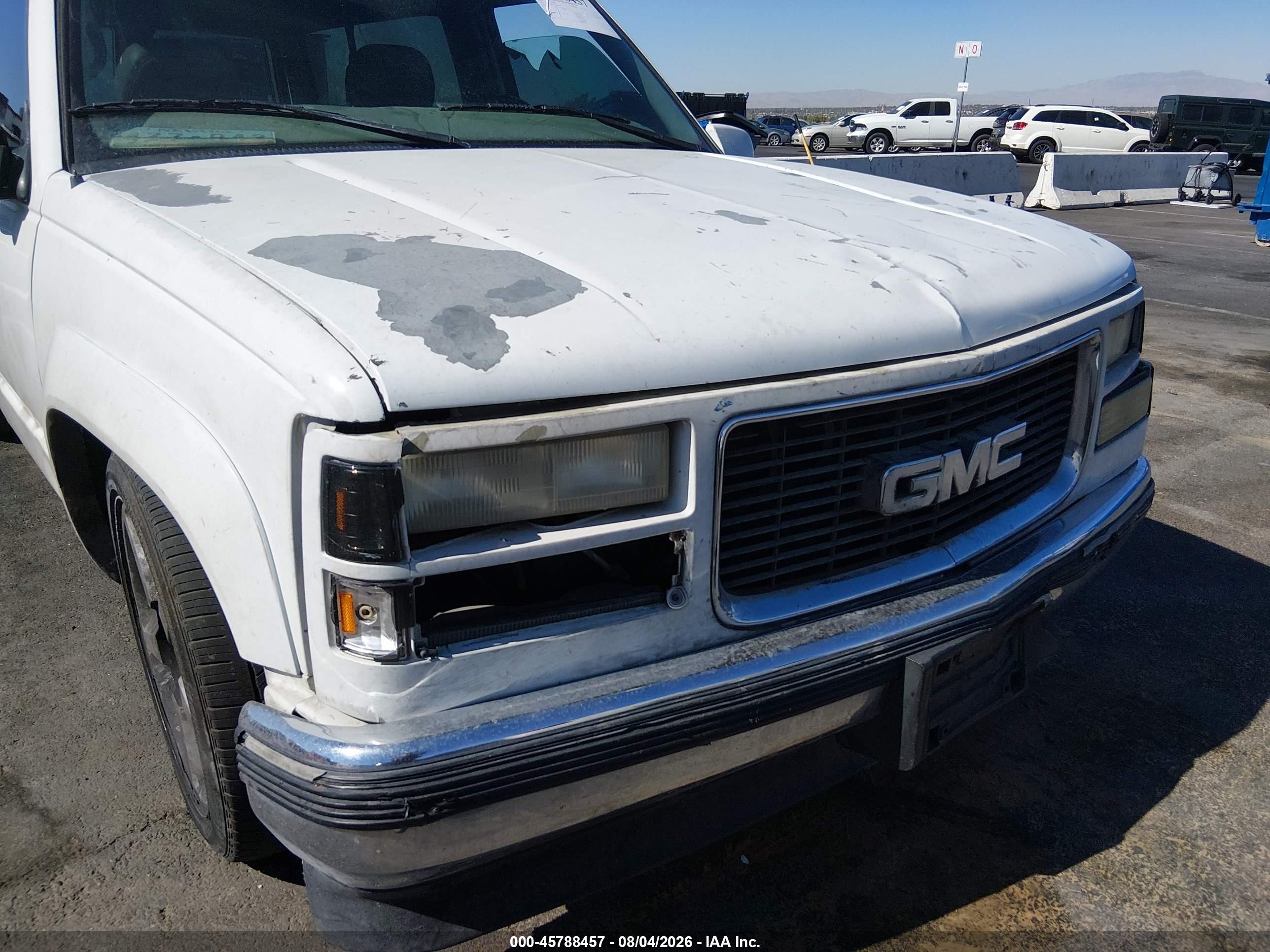 1997 Gmc Yukon Sl White vin: 3GKEK18R1VG525939