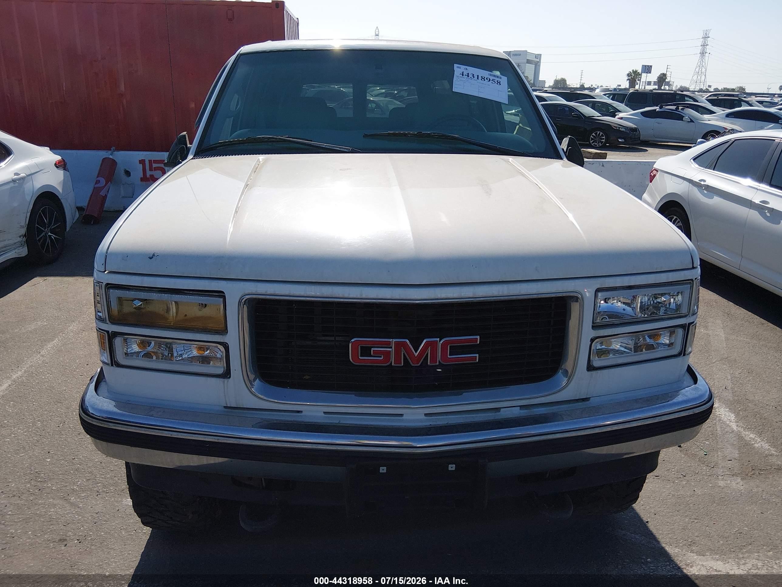 1999 Gmc Suburban 1500 Slt Cmi White vin: 3GKFK16R1XG523425