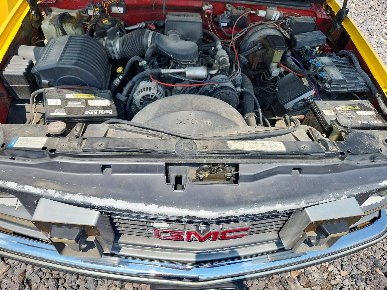 1997 Gmc Suburban K1500 Yellow vin: 3GKFK16RXVG520021