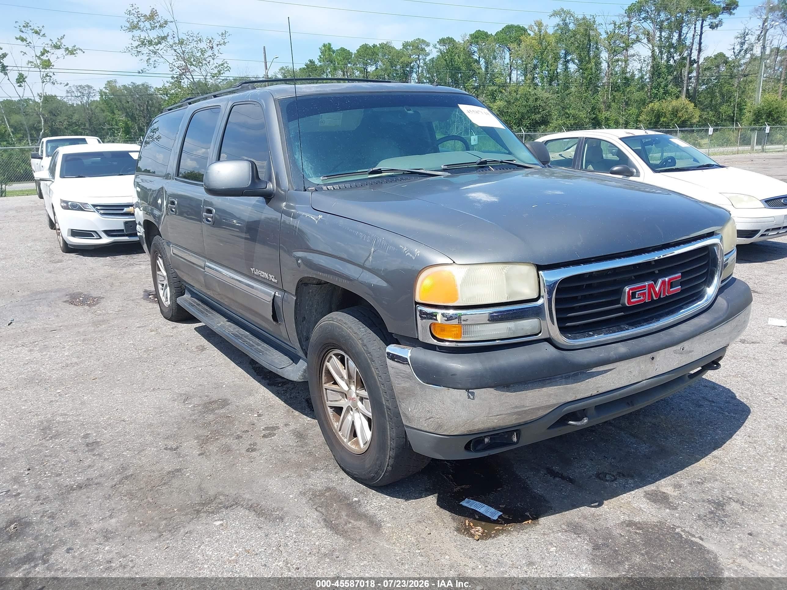2002 Gmc Yukon Xl 1500 Slt Gray vin: 3GKFK16T02G266441