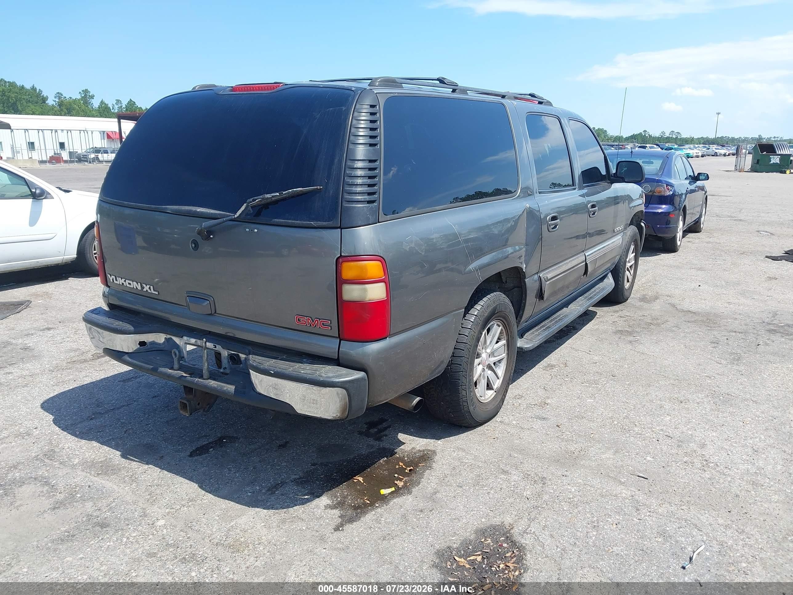 2002 Gmc Yukon Xl 1500 Slt Gray vin: 3GKFK16T02G266441