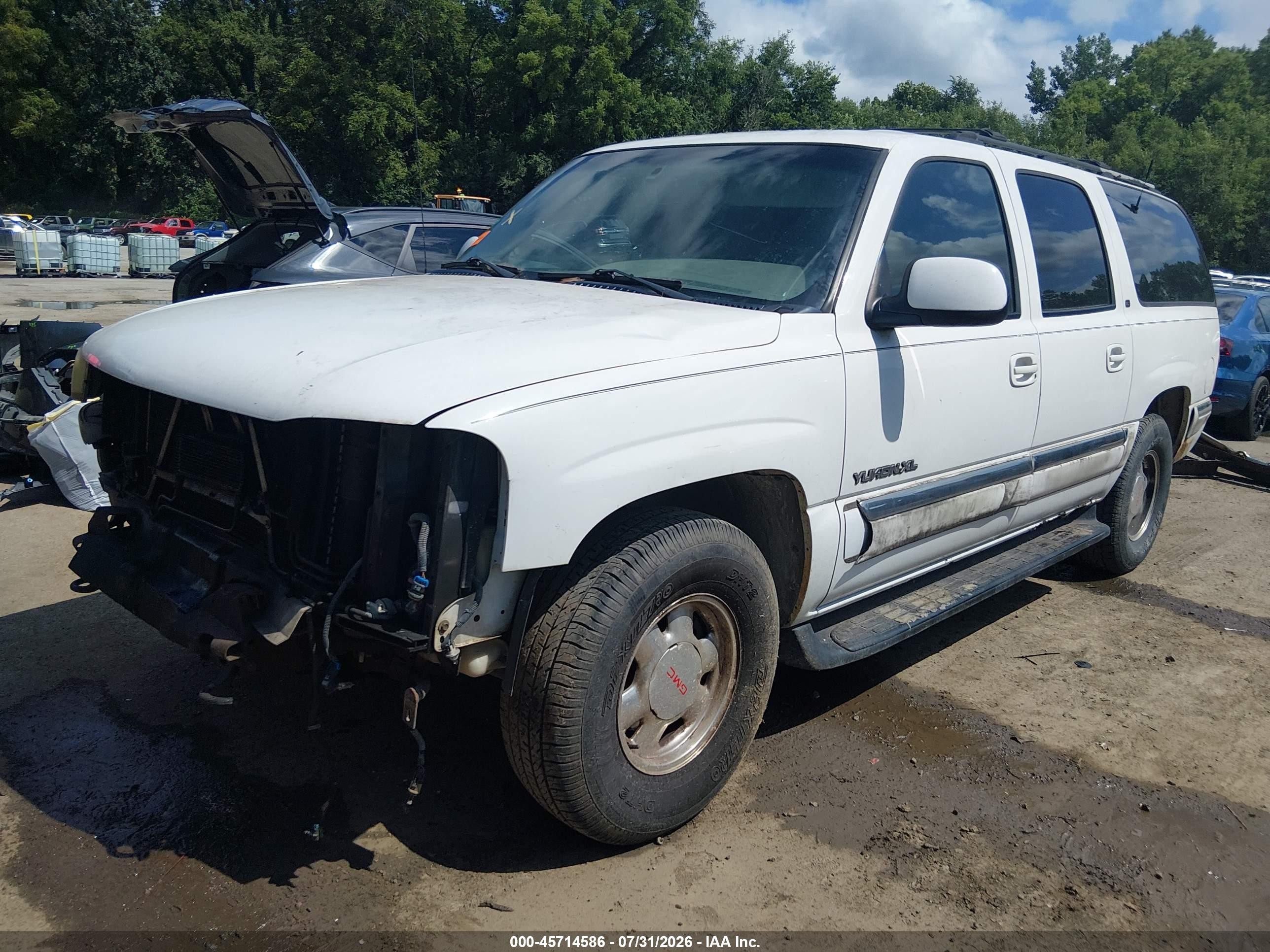 2000 Gmc Yukon Xl 1500 Slt White vin: 3GKFK16T0YG213974