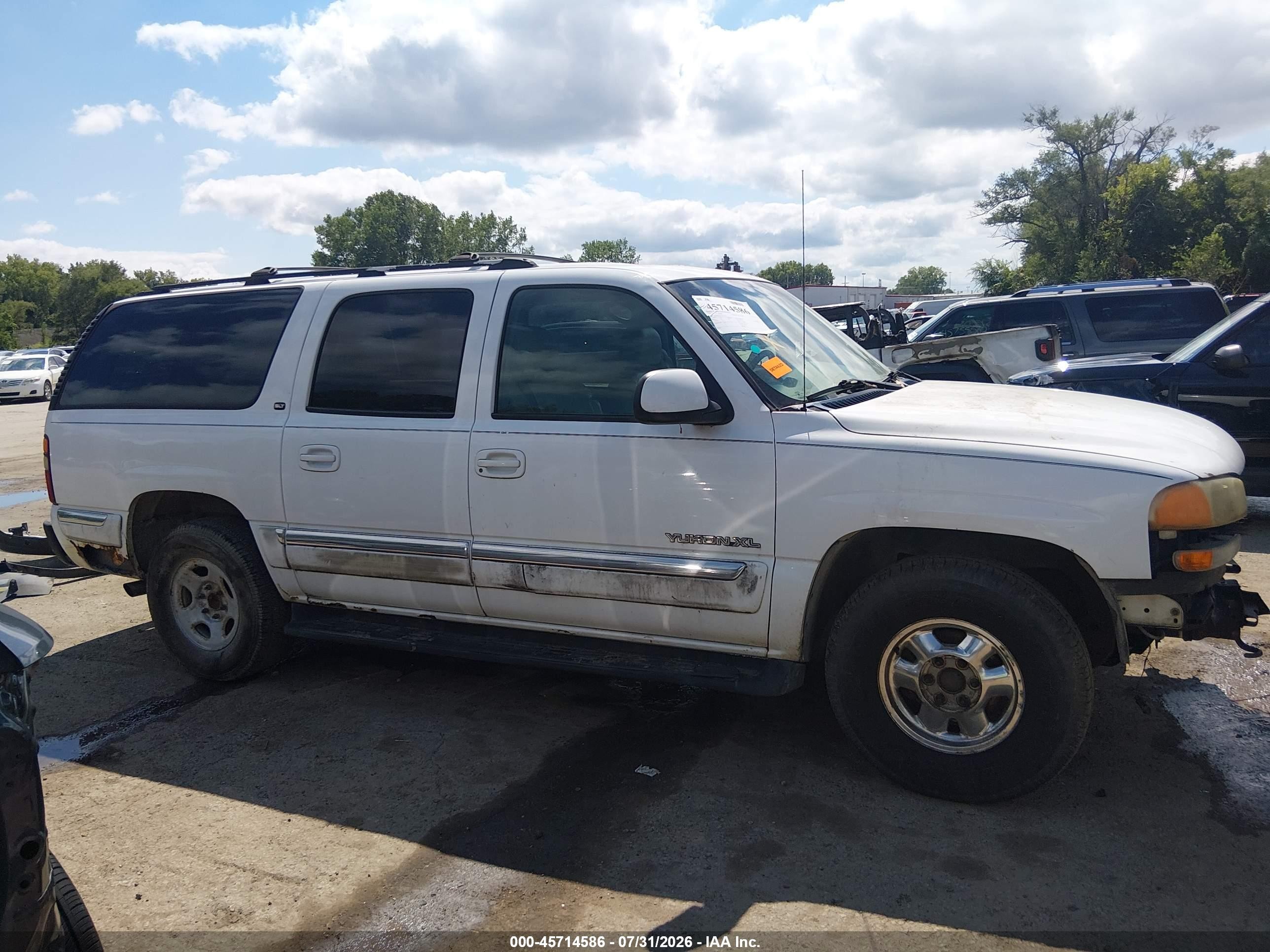 2000 Gmc Yukon Xl 1500 Slt White vin: 3GKFK16T0YG213974