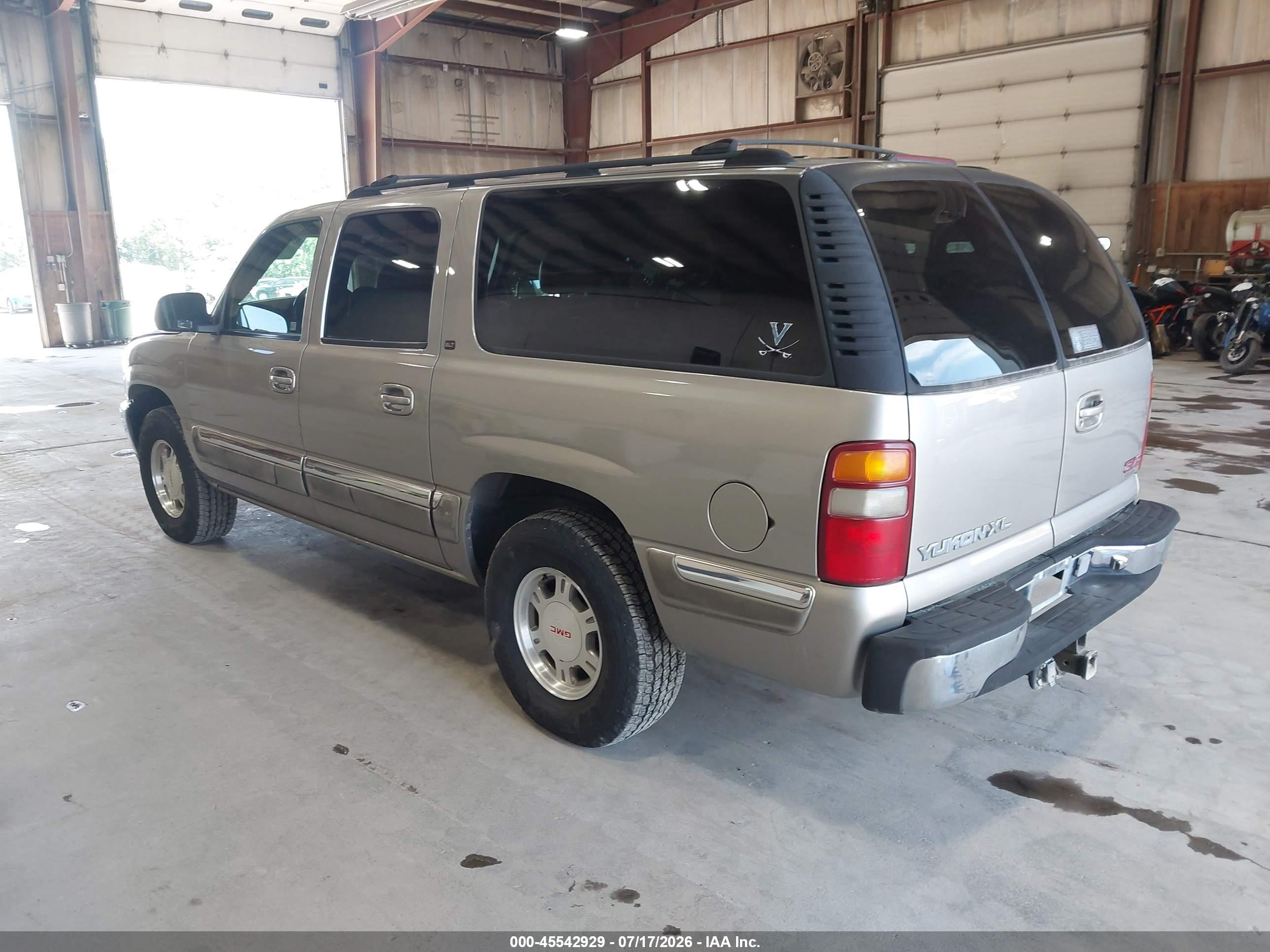 2001 Gmc Yukon Xl 1500 Slt Gray vin: 3GKFK16T41G121918