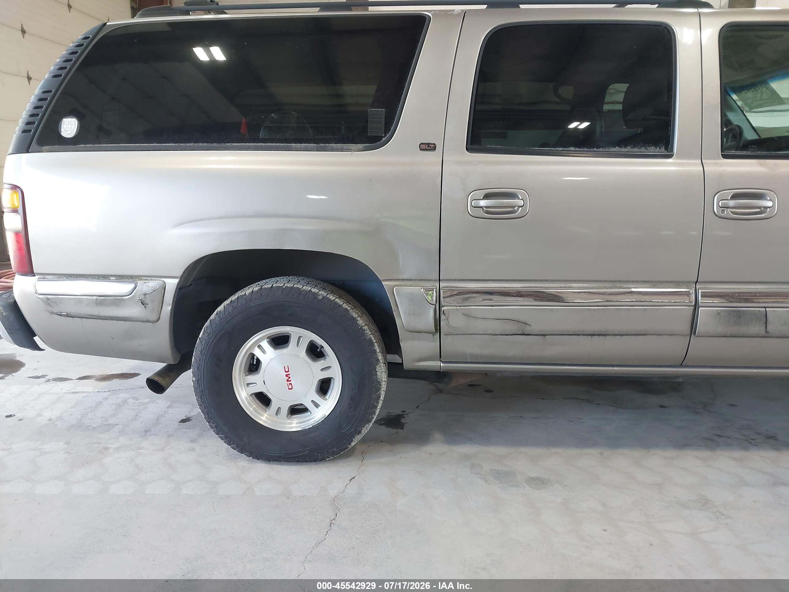 2001 Gmc Yukon Xl 1500 Slt Gray vin: 3GKFK16T41G121918